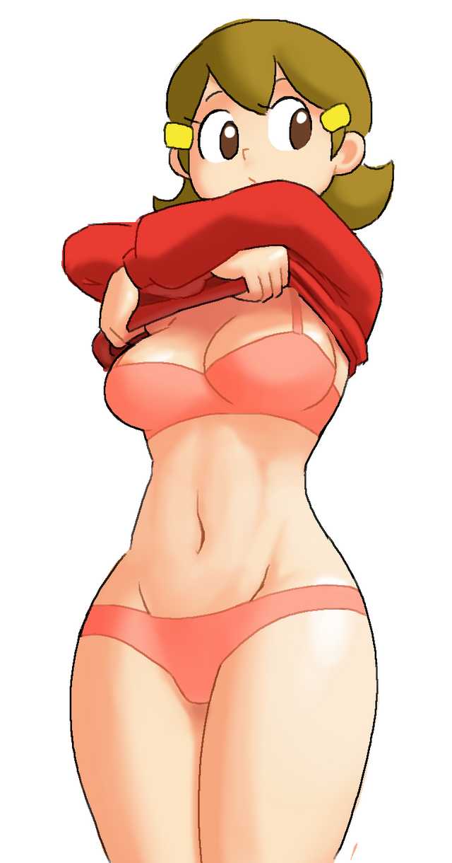 1girls 2019 5-volt bra breasts brown_eyes brown_hair cleavage clothing female female_only human legs_together looking_away mario_(series) matching_underwear milf minus8 navel nintendo panties pink_bra pink_panties shirt shirt_lift short_hair simple_background solo standing thighs undressing wario_(series) warioware white_background wide_hips