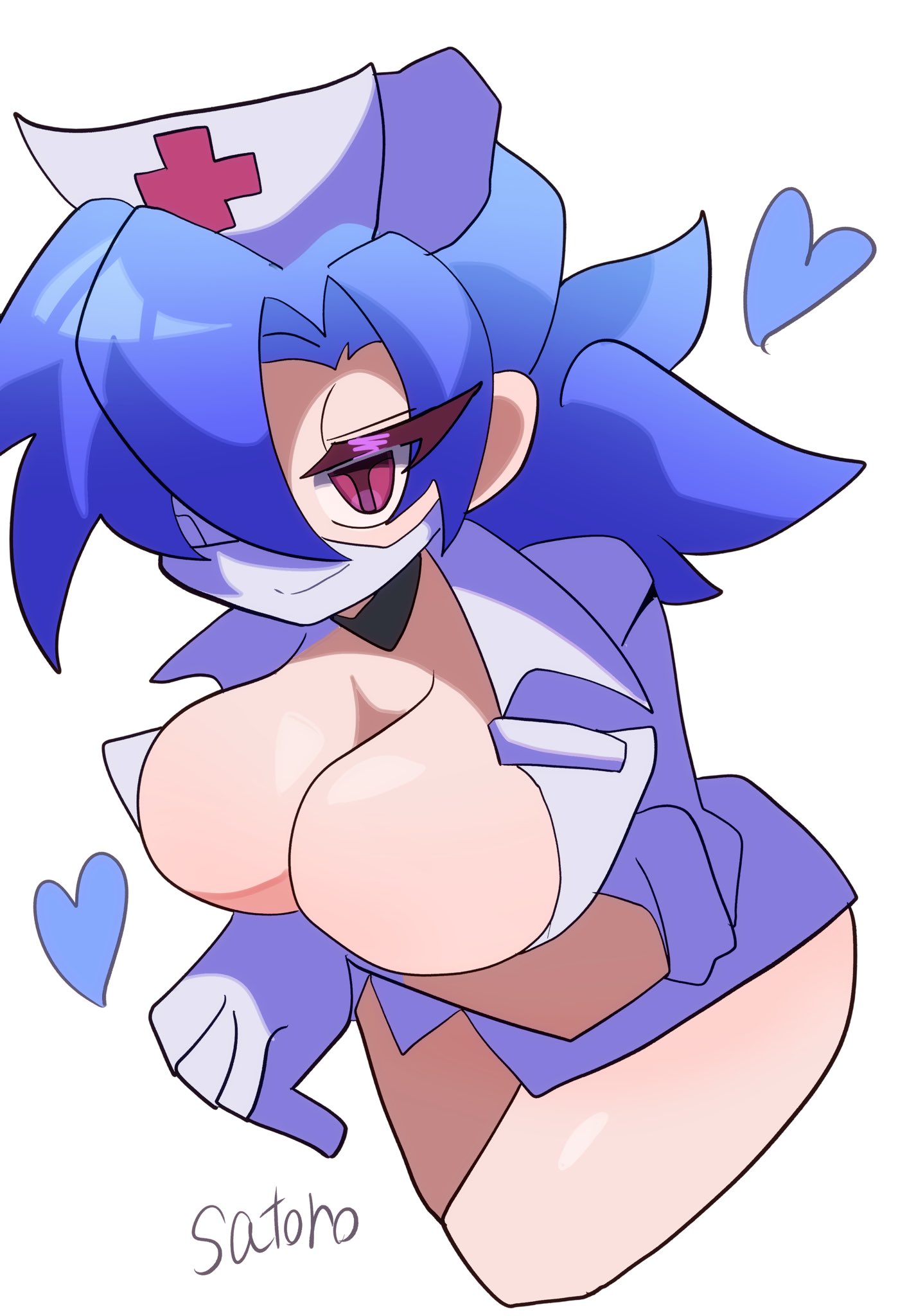 1girls, breasts, female, gloves, nurse, satoro301, skullgirls, tagme, valentine (skullgirls)