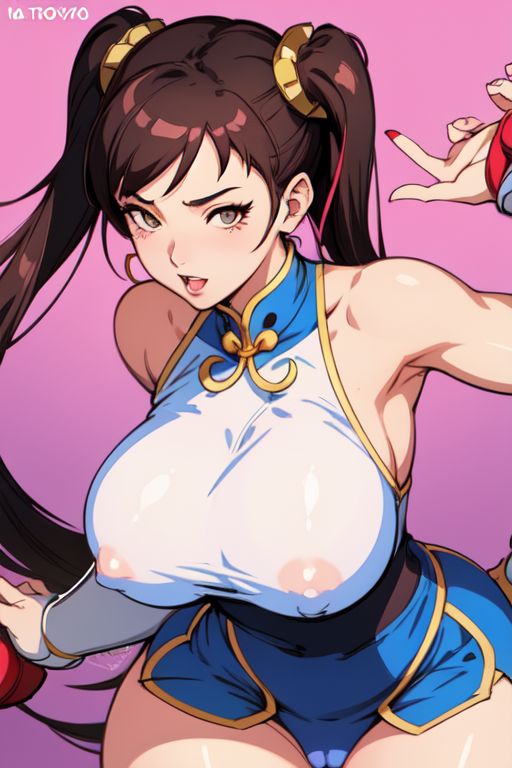 ai_assisted ai_generated big_ass big_breasts big_nipples chun-li street_fighter