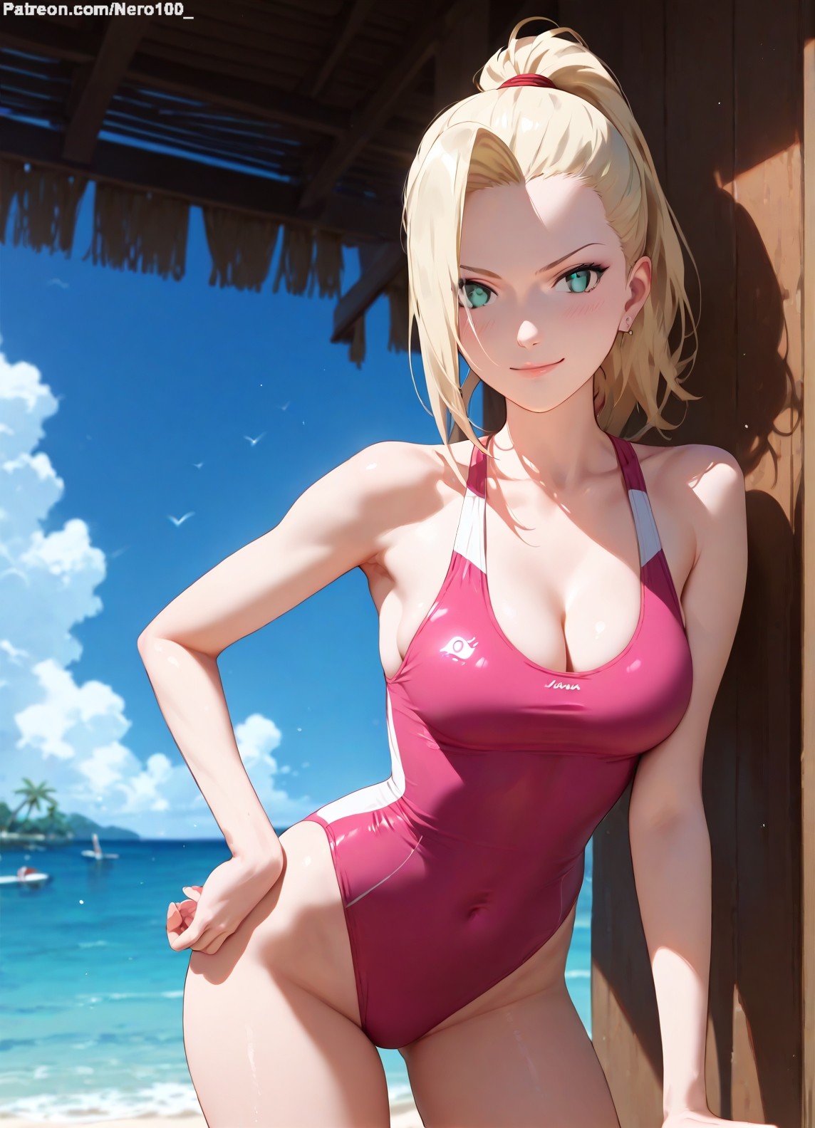 1girls, 2d, ai generated, areolae, big breasts, bikini, bikini bottom, bikini top, blonde female, blonde hair, boruto: naruto next generations, chest, curvy, curvy figure, cute, cute face, detailed, eyelashes, eyeshadow, female, female only, fit, fit female, focus, hair, high quality, ino yamanaka, large breasts, legs, light skin, light-skinned female, lips, lipstick, long hair, makeup, mascara, naruto, naruto (series), naruto shippuden, outdoors, outside, pale skin, pale-skinned female, perky breasts, ponytial, posing, seductive, seductive look, stable diffusion, swimsuit, swimwear, tagme, thighs, thin waist