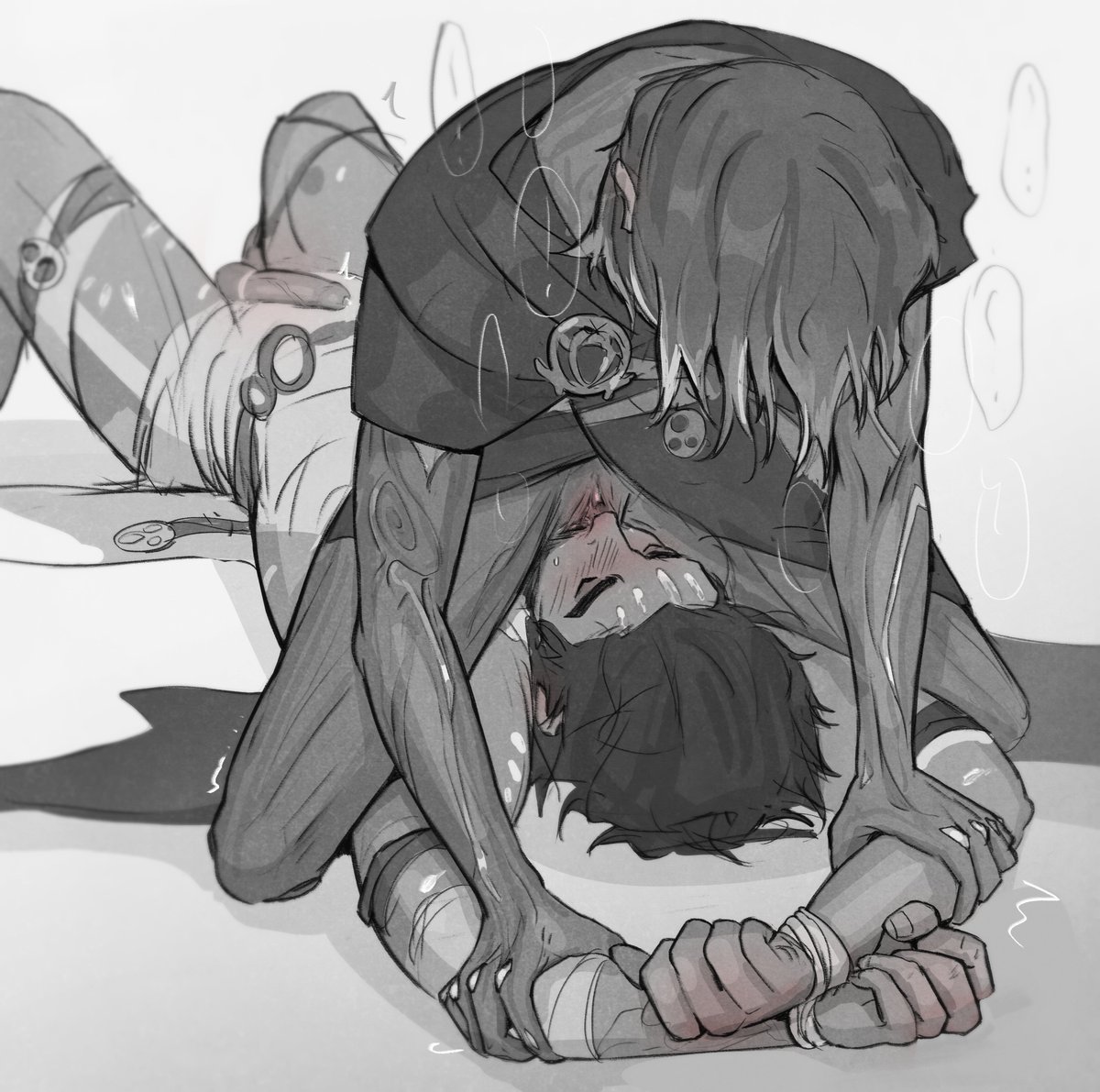 1cuntboy, 1cuntboy1male, 2boys, 2d (artwork), andromorph, andromorph penetrated, andromorph/male, arcane, arcane jayce, arcane viktor, ariesbutworse, arms, ass, ass focus, ass grab, asshole, asshole focus, asshole opened wide, beard, beard stubble, big cock, big penis, black and grey, black and white, black hair, blush, bondage, brown hair, clitoral hood, clitoral stimulation, clitoris, closed eyes, cock, commune, cum, cum drip, cunnilingus, cuntboy, cuntboy dominated, cuntboy focus, cuntboy penetrated, cuntboy/male, cuntboysub, daddy and twink, dark skin, dark-skinned male, dialogue, dripping cum, dripping precum, dripping saliva, dripping wet, eating cum, eating out, eating pussy, exposed penis, exposed pussy, face, flushed, flushed cheeks, flushed face, fucking, fucking good and hard, fucking pussy, gay, gay male, hairy chest, hairy male, hand on penis, hands, huge cock, intersex, jayce, jayce talis, jayvik, latino, latino male, league of legends, licking, licking pussy, light skin, light-skinned male, loving couple, loving gaze, loving it, male, male focus, male only, male/male, moaning, moaning in pleasure, mole, mole above mouth, mole on anus, mole on ass, mole on body, mole on thigh, mole under eye, muscular, muscular male, naked male, naked male with clothed male, nipples, open mouth, pale skin, pants down, penis, pinky pussy, pussy, pussy focus, pussy juice, pussy juice drip, pussy lips, restraints, romantic couple, rope, rope bondage, sex, sitting, sitting on another, sitting on face, sitting on person, size difference, skinny male, sloppy, sloppy sounds, spread legs, spreading, squirting, stomach, thighs, tied up, tied up male, tongue, tongue in pussy, tongue out, trans male, trans man, vagina, vaginal juices, vaginal penetration, vaginal sex, veiny penis, viktor (league of legends), wet pussy, white background, yaoi