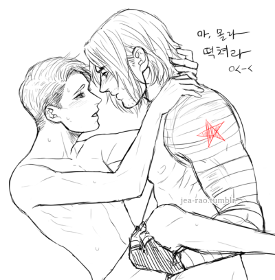 2boys bucky_barnes captain_america gay male male_only marvel rao_(artist) soldier steve_rogers winter_soldier yaoi