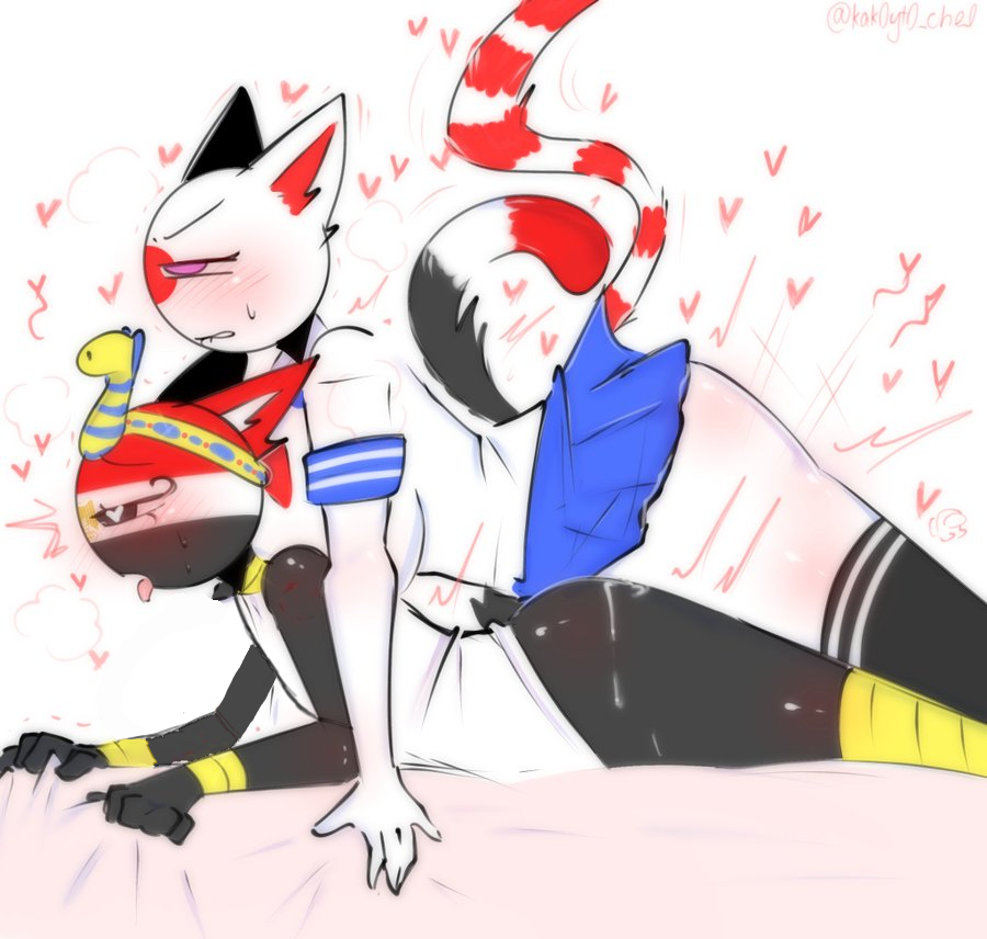 1boy, 1futa, anal, anal sex, angry, cat ears, catboy, catgirl, countryhumans, countryhumans girl, cum, cum in ass, cum inside, edit, egypt (countryhumans), femboy, futa on male, futanari, japan (countryhumans), kak0yt0 chel, kak0yt0 chel edit, kak0yt0 chel style, male
