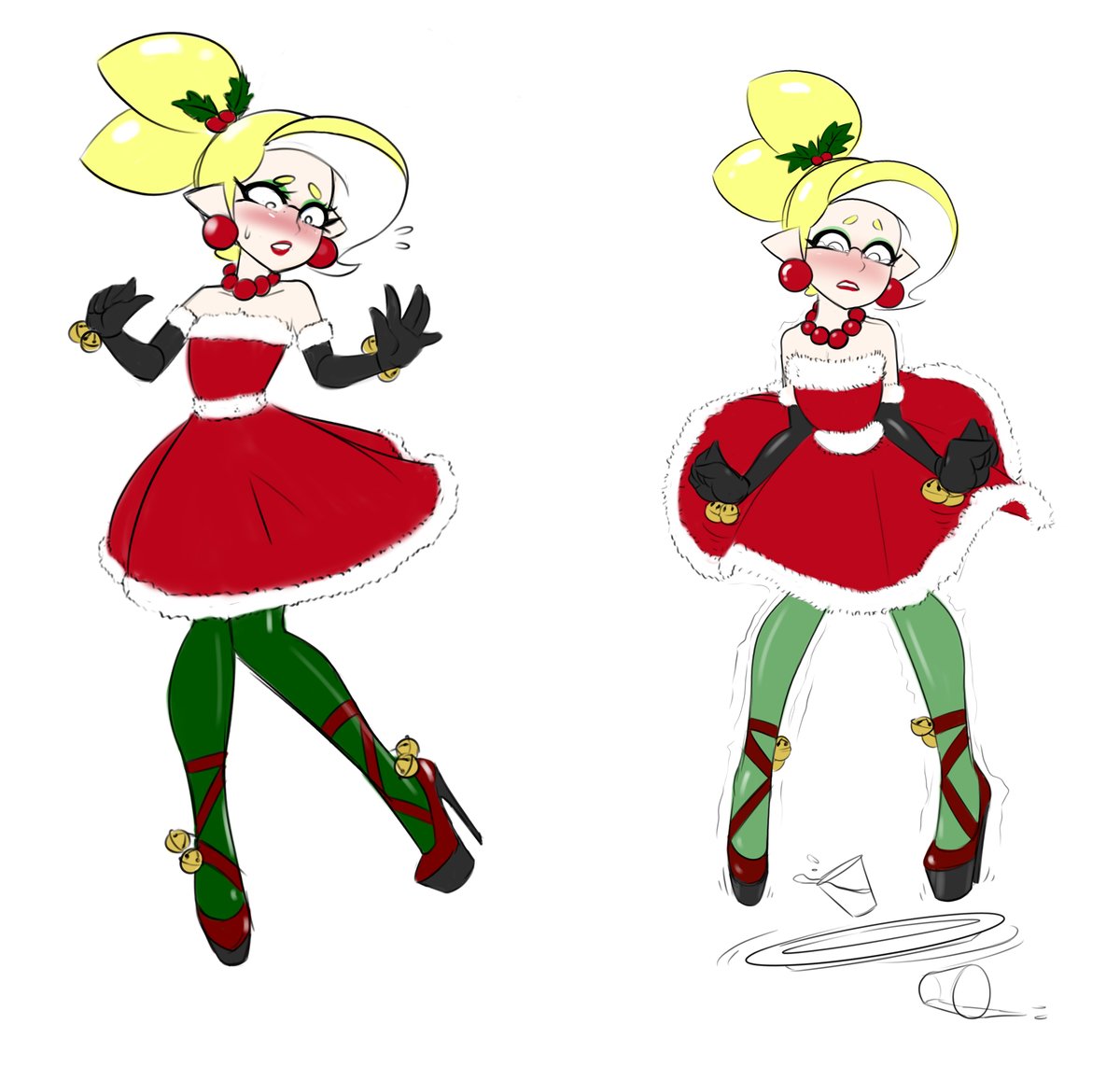 1boy, crossdressing, femboy, femboy only, high heels, ikani (sealguy), inkling, male, sealguy, solo, splatoon, trap