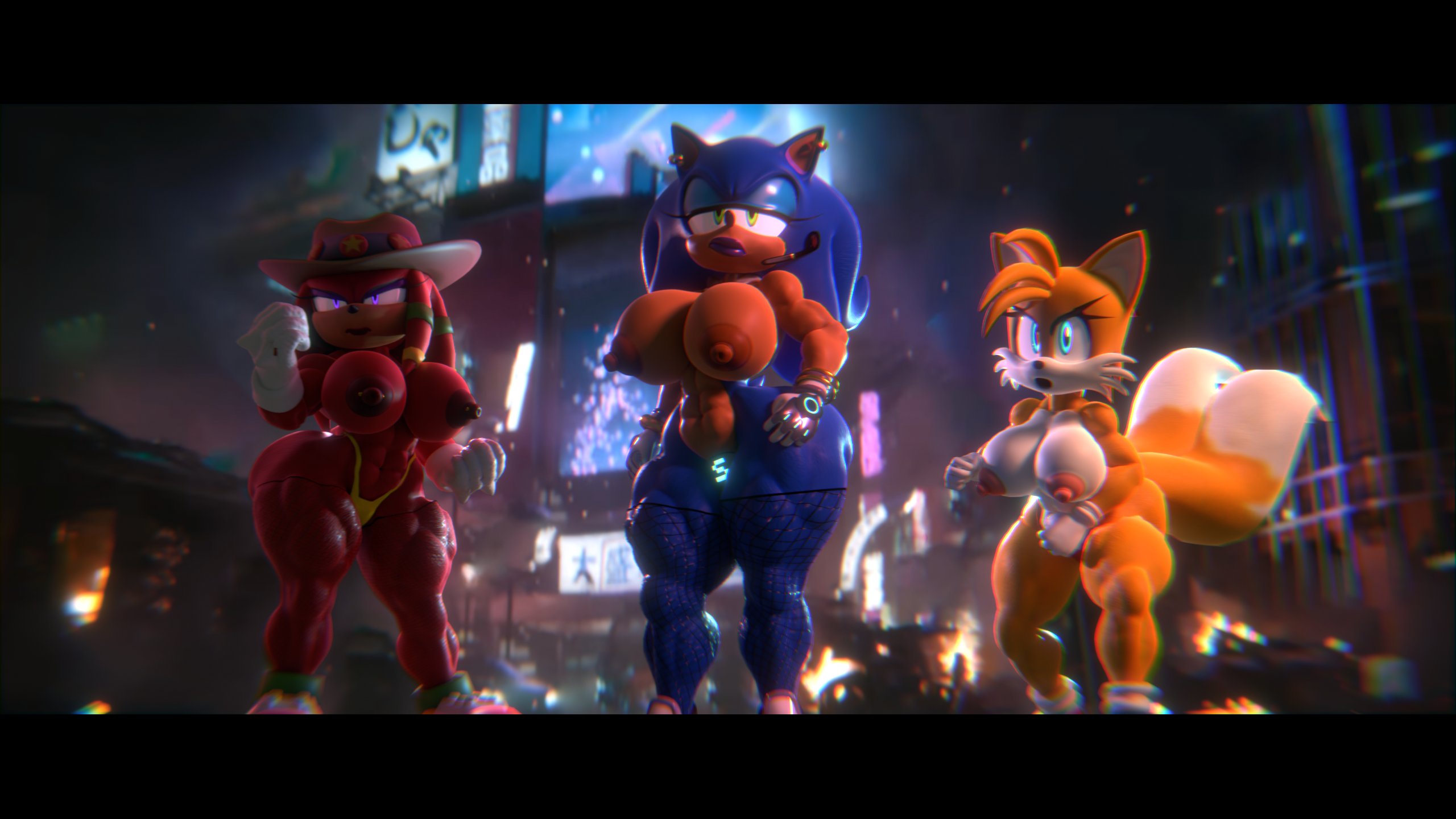 2025, 3d, 3d (artwork), 3girls, big ass, big breasts, bimbo, blue eyes, blue fur, blur studio, breasts, casual, diag34k, echidna, female, female only, footwear, fox, furry, furry female, furry only, green eyes, group, handwear, handwear and footwear only, hedgehog, knora the echidna, knuckles the echidna, lipstick, lowkeydiag, makeup, marza animation planet, movie sonic, muscular, muscular female, original film, paramount pictures, purple hair, red fur, rule 63, sega, six pack, sonic (live action), sonic (series), sonic the hedgehog, sonic the hedgehog (film), sonic the hedgehog (series), sonic the hedgehog 3 (film), sonique the hedgehog, tagme, tails the fox, tailsko, team sonic, team sonique, yellow fur