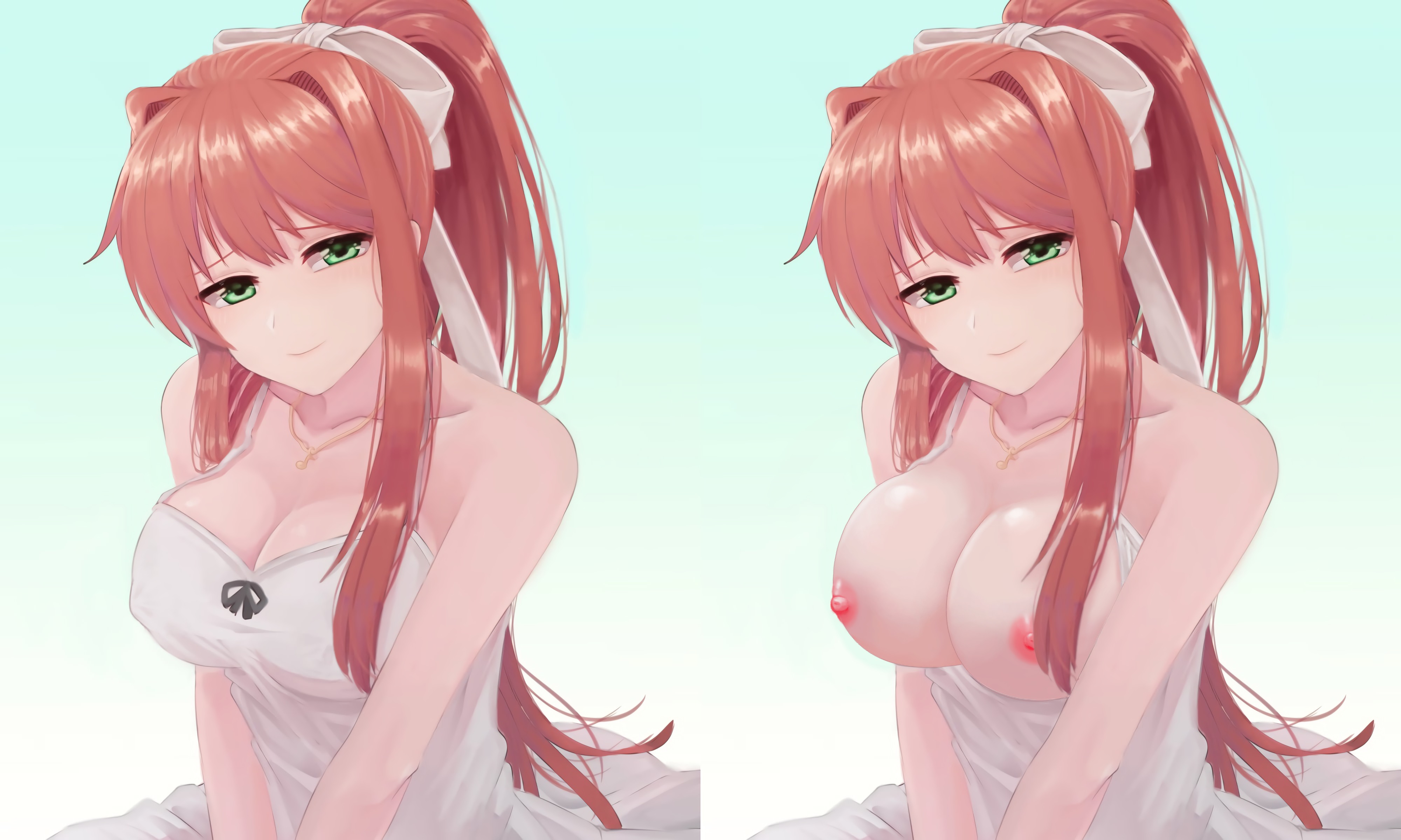 artist request, doki doki literature club, female, monika (doki doki literature club), tagme