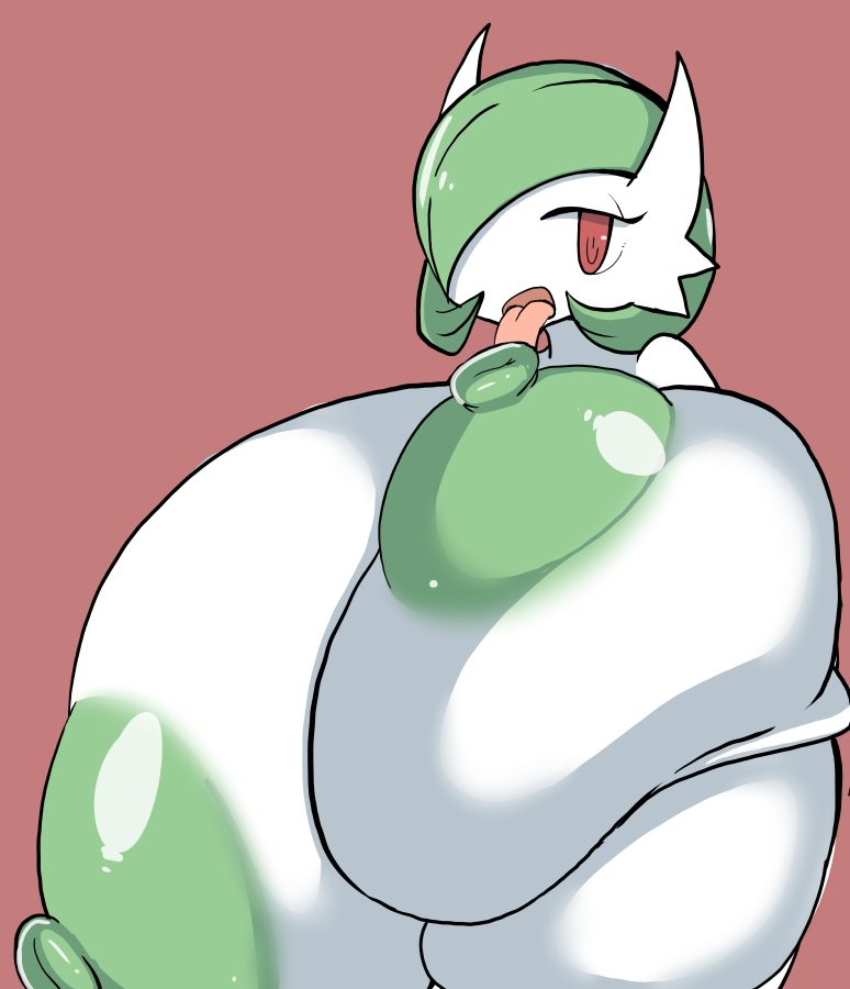 1girls breasts dress female female_only gardevoir green_hair huge_breasts hyper hyper_breasts licking_nipples nintendo petronoise pokemon pokemon_(species) pokemon_rse red_eyes self_breast_fondle self_breast_lick self_breast_sucking self_fondle self_lick self_play self_pleasure tongue tongue_out