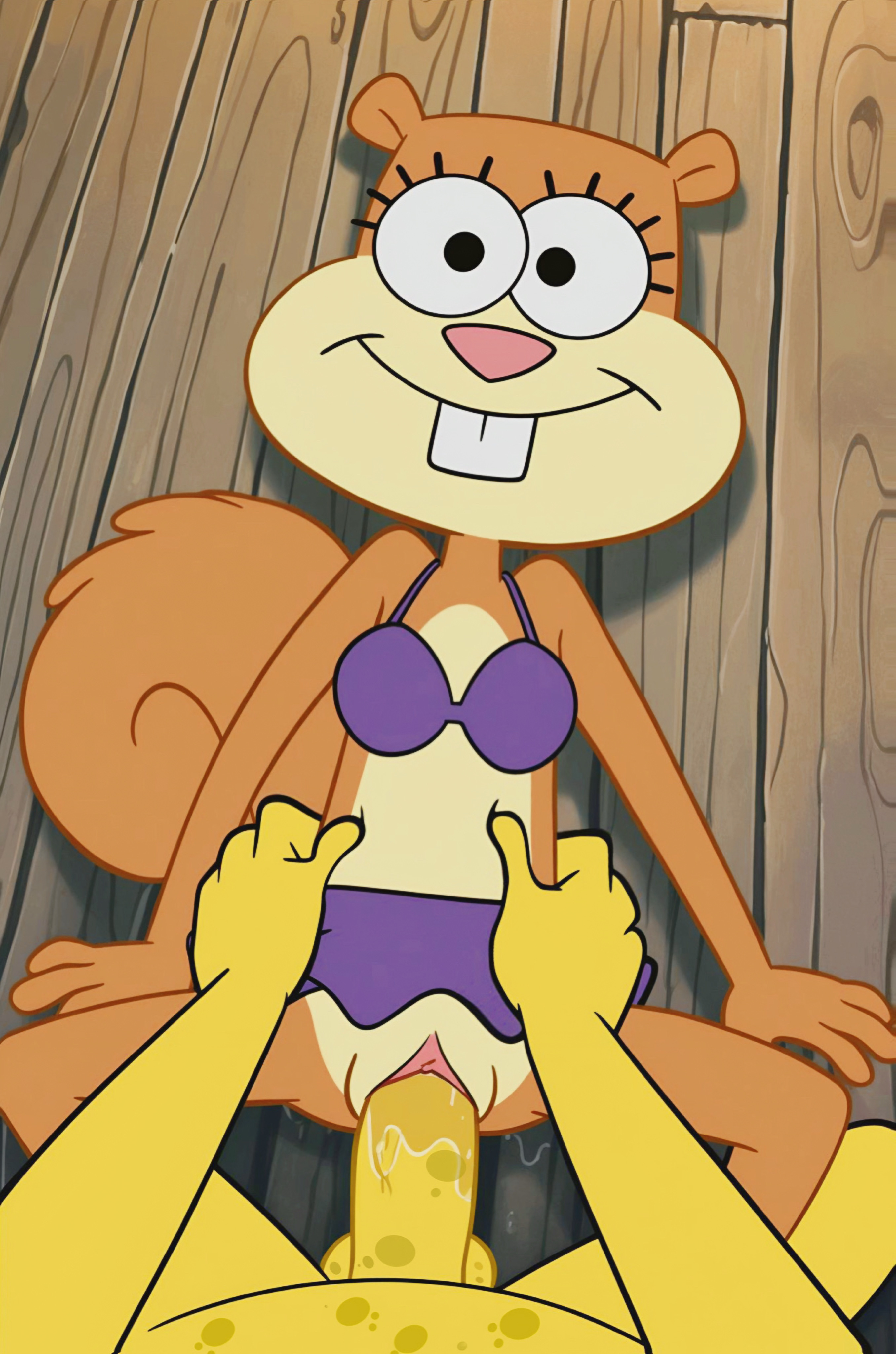 accurate art style, ai assisted, ai generated, dirtmaster, female, floor sex, fucking, furry, intercourse, legs spread, male, miniskirt, missionary position, missionary sex, nickelodeon, nicktoons, penetration, penis, purple bikini, pussy, pussy juice, sandy cheeks, sex, smile, spongebob squarepants, spongebob squarepants (character), squirrel, tail, vaginal penetration, vaginal sex