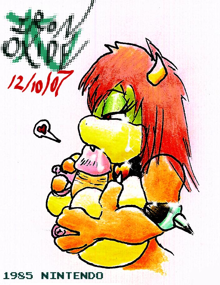 big_breasts bowser drawn female female_bowser mario_(series) nintendo rule_63 straight_hair tagme