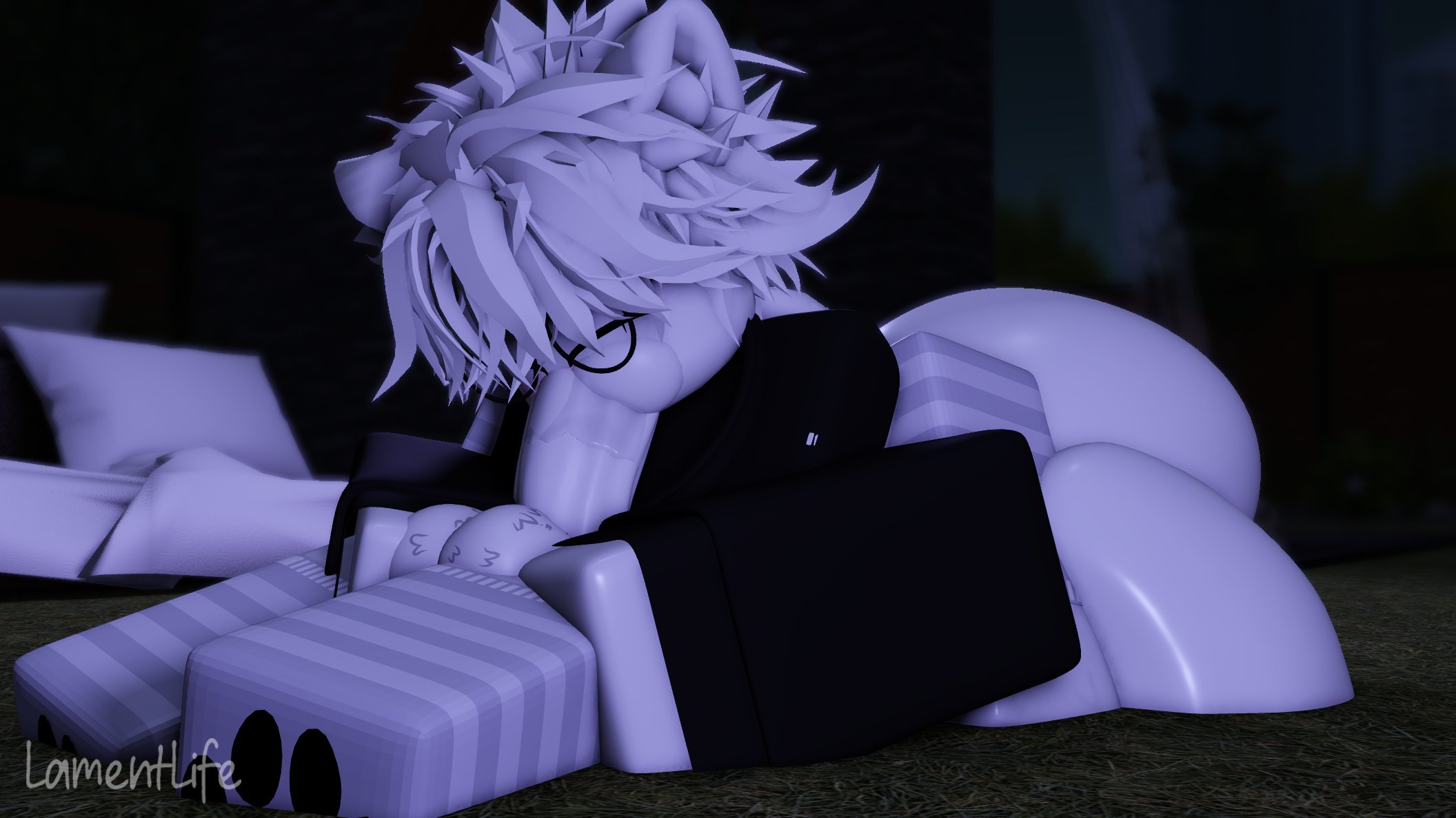 1boy, 1boys, 1femboy, 1femboys, 2025, 2boy, 2boys, 3d, 3d (artwork), 3d artwork, 3d model, ass, big ass, big butt, bottomless, cock, collaboration, dick, duo, femboy, feminine, feminine male, furry, furry male, gay, gay sex, lamentlife, long hair, luvia (mermio), male, male only, penis, roblox, robloxian, sex, source request, thicc, thick, thick ass, thick thighs, white body, white hair, wide hips