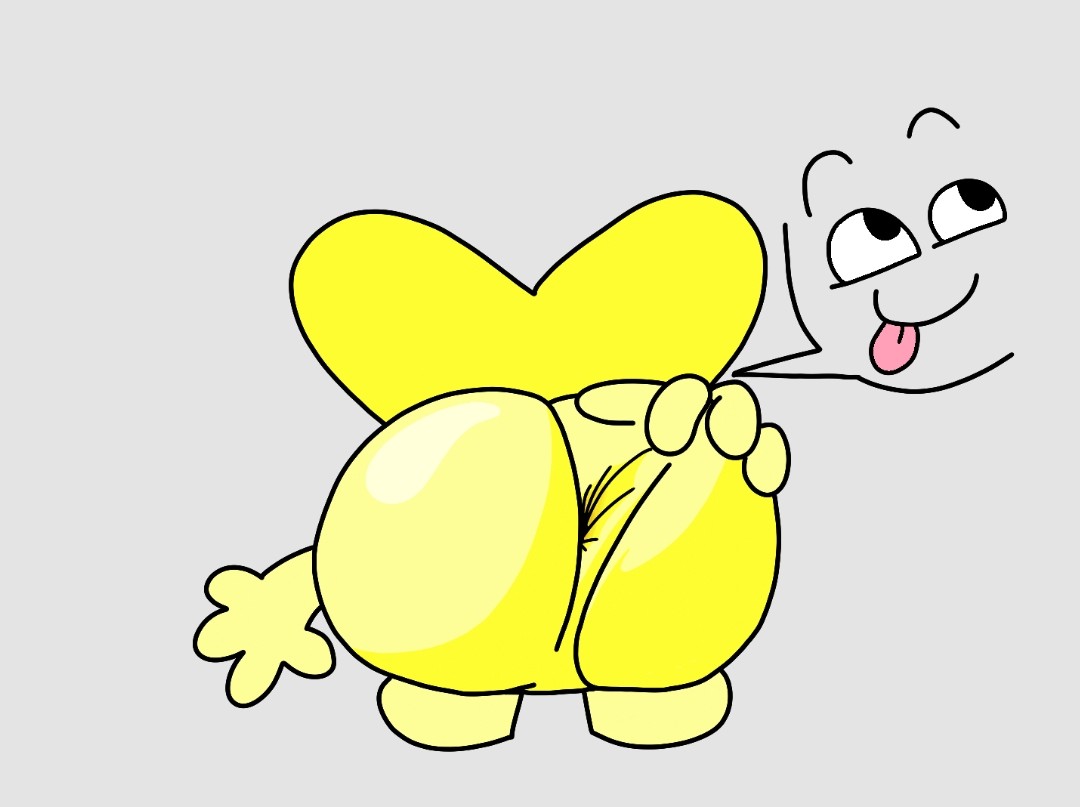 1boy, 2025, animate inanimate, anus, anus peek, battle for bfdi, battle for dream island, bfb, grabbing, grabbing ass, grabbing own ass, jacknjellify, letter, male, male only, no humans, non-human, non-human only, object show, object shows, solo, solo male, spreading, spreading ass, spreading own ass, tagme, thatboringfellow, tongue, tongue out, x (bfb), yellow body