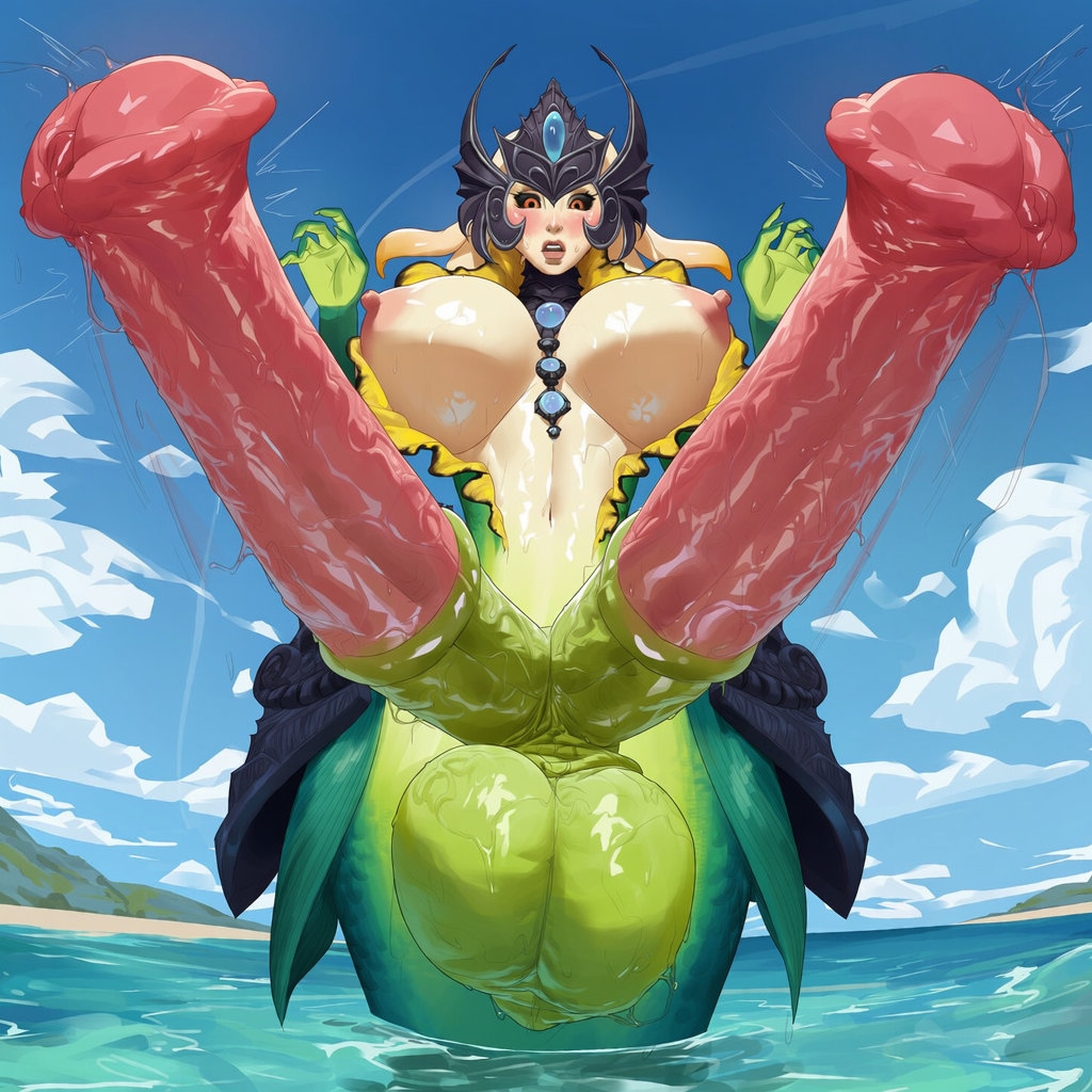 1futa, absurdly large cock, ai generated, ass, balls, ballsack, big ass, big balls, big breasts, big butt, big penis, big thighs, breasts, curvy, curvy figure, double penis, erect nipples, erect nipples under clothes, futanari, gigantic penis, highres, hips, horse penis, horsecock, huge, huge ass, huge cock, huge penis, huge thighs, league of legends, league of legends: wild rift, mommysai, nami (league of legends), nipple bulge, nipples, nipples visible through clothing, precum, precum drip, sexy, sexy body, sweat, sweaty, sweaty body, testicles, testicles clench, thick, thick ass, thick legs, thick thighs, thighs, vastaya, veiny balls, veiny penis, voluptuous, voluptuous body, voluptuous female, wide hips, wide thighs