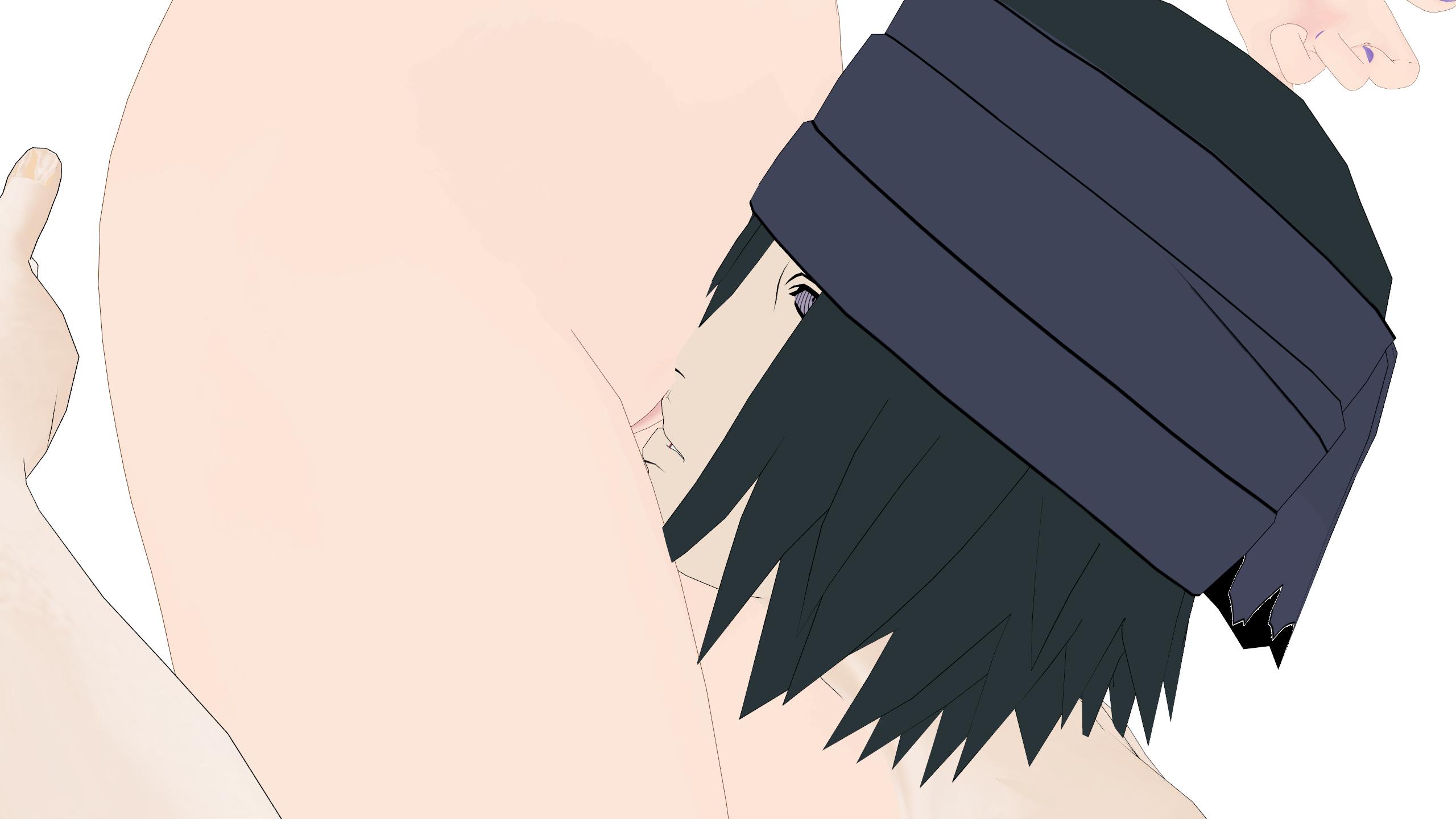 1boy, 1girls, artist request, black hair, boruto: naruto next generations, cunnilingus, female, headband, male, naked, naruto, naruto (series), nude, oral, purple eyes, pussy, rinnegan, sasuke uchiha, sex, straight, uzumaki karin, vagina