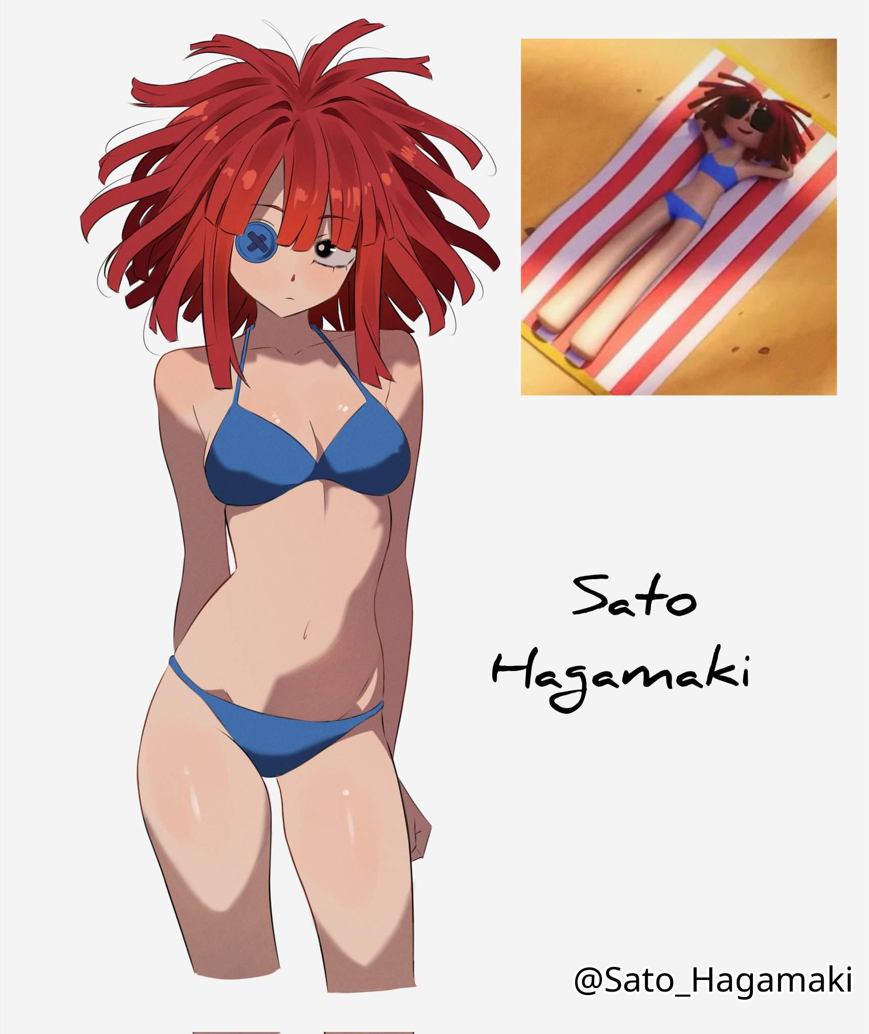 1girls, 2d, 2d (artwork), 2d artwork, average breasts, bare arms, bare belly, bare chest, bare hands, bare hips, bare legs, bare midriff, bare navel, bare shoulders, bare skin, bare thighs, belly, belly button, bikini, bikini bottom, bikini only, bikini top, black eyes, black-eyed female, blank expression, blank eyes, blank stare, blue bikini, blue bikini bottom, blue bikini top, blue swimsuit, blue swimwear, bored, bored expression, breasts, button eye, cleavage, collarbone, curvaceous, curvaceous body, curvaceous female, curvaceous figure, curvaceous hips, curvy, curvy body, curvy female, curvy figure, curvy hips, digital, digital art, digital drawing, digital drawing (artwork), digital media, digital media (artwork), emotionless, exposed arms, exposed belly, exposed chest, exposed hips, exposed legs, exposed midriff, exposed navel, exposed shoulders, exposed skin, exposed thighs, eyebrows visible through hair, female, female focus, female only, groin, hair between eyes, half naked, half nude, halterneck, head tilt, high resolution, highres, inguinal crease, inguinal ligament, lean figure, long hair, looking at viewer, medium breasts, midriff, naked, naked female, naked woman, narrow waist, navel, neutral expression, nude, nude female, nudity, ragatha (the amazing digital circus), red hair, red-haired female, reference image, sato hagamaki, semi nude, shoulders, simple background, slender body, slender waist, slim waist, solo, standing, string bikini, swimsuit, swimwear, the amazing digital circus, thigh gap, thighs, tilted head, upper body, white background, wide hips