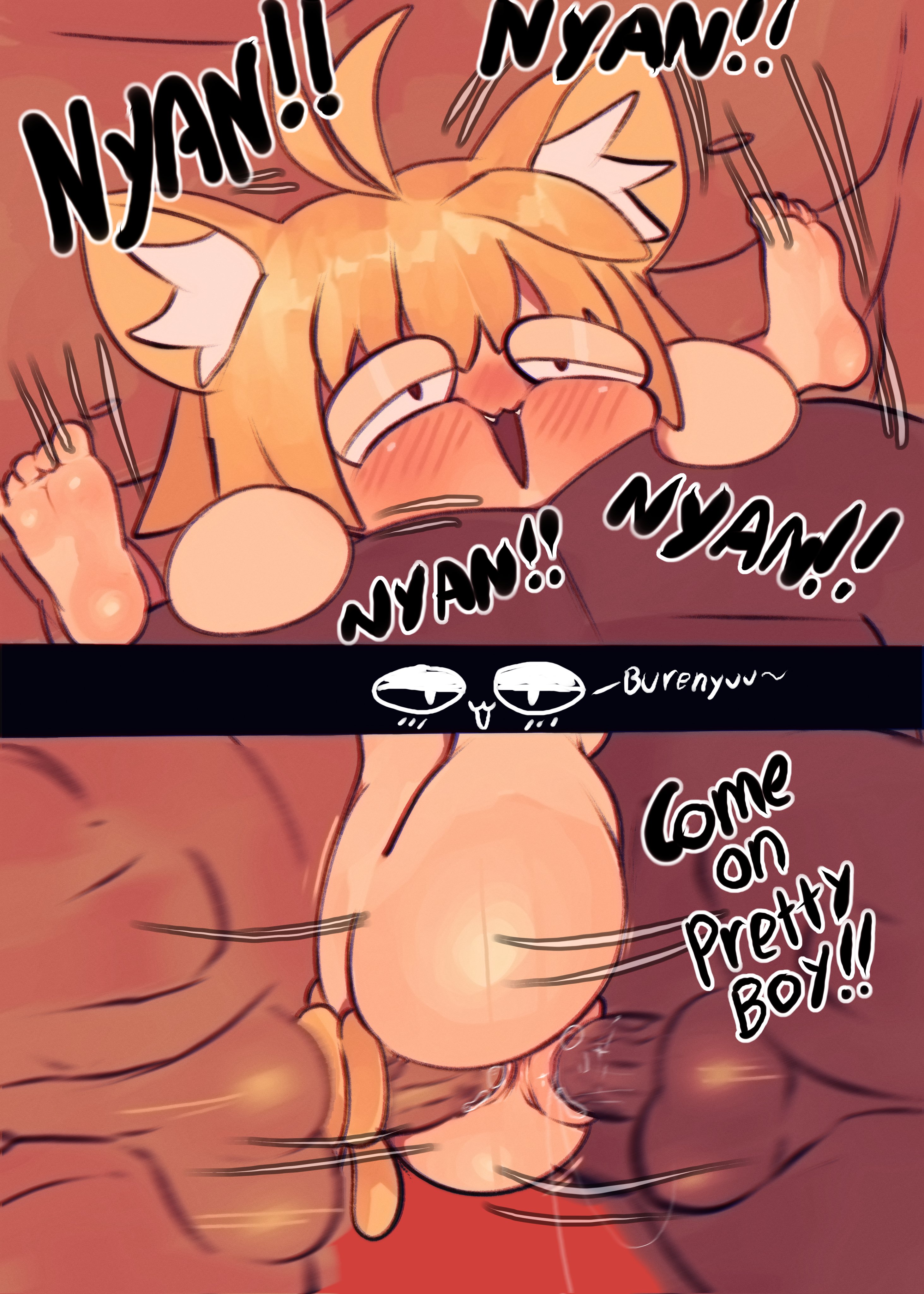 1girls, 2boys, 2d, anal, anal sex, animal ears, anonymous male, anthro, anthro female, anthro penetrated, balls, cat ears, cat girl, cat tail, catgirl, dark skin, dark-skinned male, double penetration, feline, female, female penetrated, interracial, male, male penetrating, male penetrating anthro, male penetrating female, melty blood, meweeze, mmf threesome, multiple boys, multiple males, neco-arc, penetration, penis, pussy, sandwich position, sandwiched, sex, size difference, straight, tail wrapped around, threesome, tsukihime, vaginal, vaginal penetration, vaginal sex