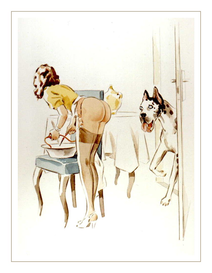 1930s 1938 1boy 1girls 20th_century ass bestiality bottomless canid canine canis caught_off_guard clothed clothing dog domestic_dog duo enema enema_bulb female female_human feral feral_on_female feral_on_human footwear garter_straps garters great_dane heels high_heels human human_female imminent_sex indoors julie_delcourt legwear looking_at_partner looking_away looking_away_from_partner looking_away_from_viewer male male_canine male_dog male_feral mammal no_panties open_mouth panting part_of_a_set pointy_ears shoes stocking_garters stockings surprised thigh_high_socks thigh_highs thigh_stockings thighhighs tongue_out traditional_art traditional_media traditional_media_(artwork) watercolor watercolor_(artwork)