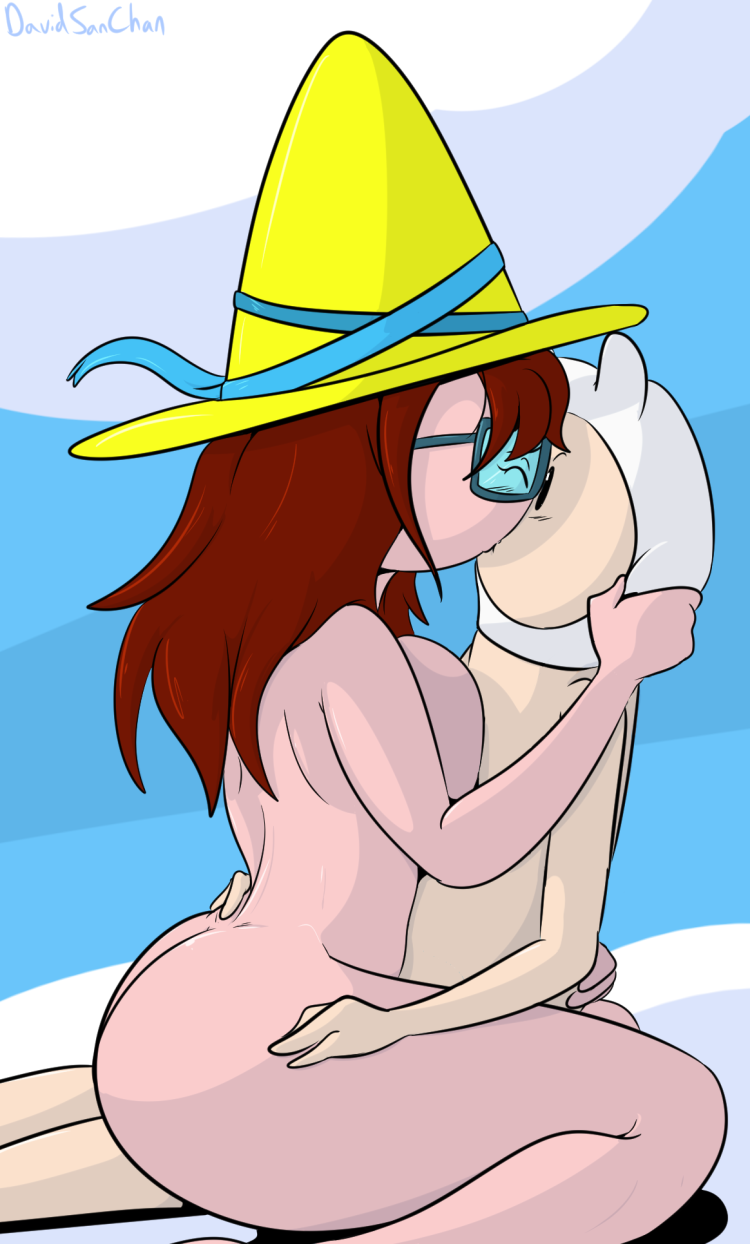 2019, adventure time, age difference, ass, betty grof, big ass, big breasts, breasts, cartoon network, closed eyes, davidsanchan, female, finn the human, glasses, hat, hug, human, kissing, naked, passionate, red hair, sex, sitting on lap