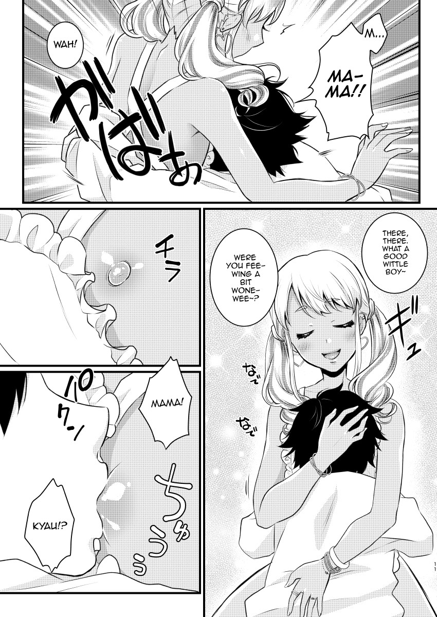 2boys anal binto_(artist) censored cum_in_ass cum_in_mouth cum_inside doujinshi english_text fellatio male male_only manga monochrome nude oral page_11 sasaki_saaya sex text translated trap yaoi