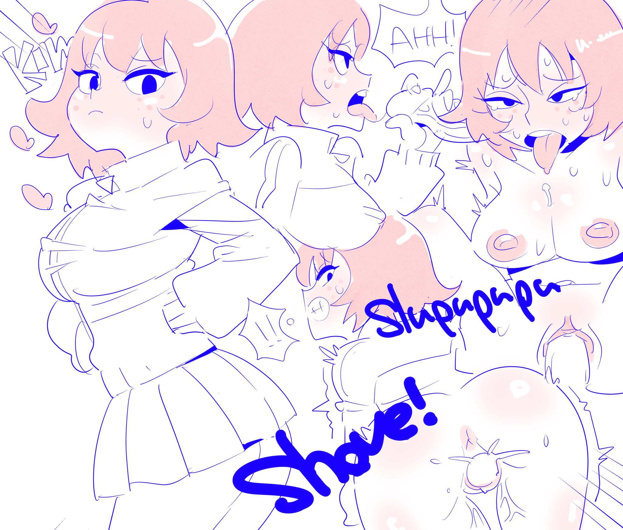 404error, ass, big breasts, breasts, cum inside, dripping cum, female, kim pine, nipples, red hair, scott pilgrim, short hair, tomboy