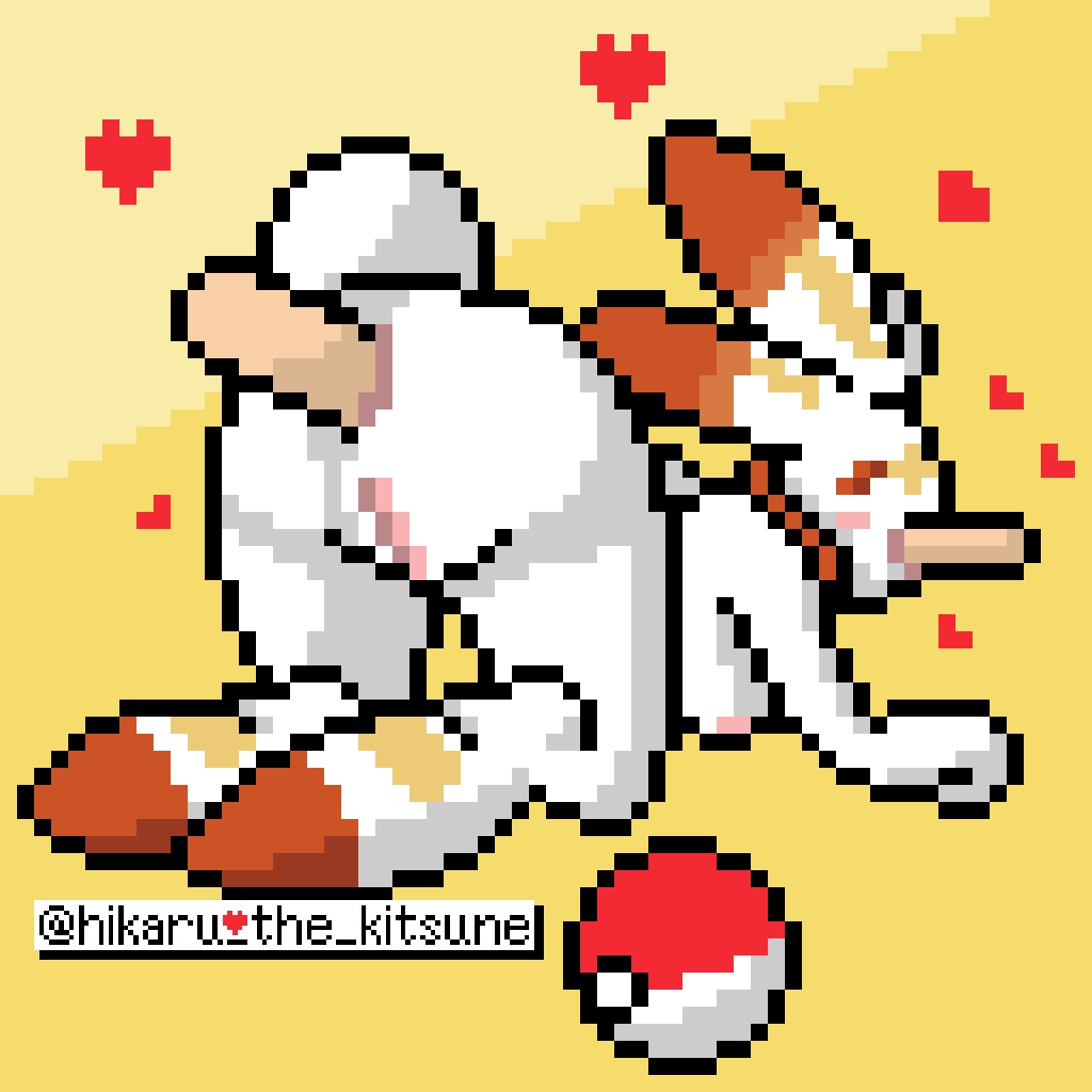 2019 anal anal_sex ass blush breasts butt_pose disembodied_penis double_penetration feet female fur furry furry_only heart hikaru_the_kitsune kneeling lagomorph large_feet looking_back male mammal nintendo nude oral oral_penetration penetration penis pixel pixel_art pokéball pokémon_(species) pokemon pokemon_ss pose presenting pussy scorbunny spitroast video_games