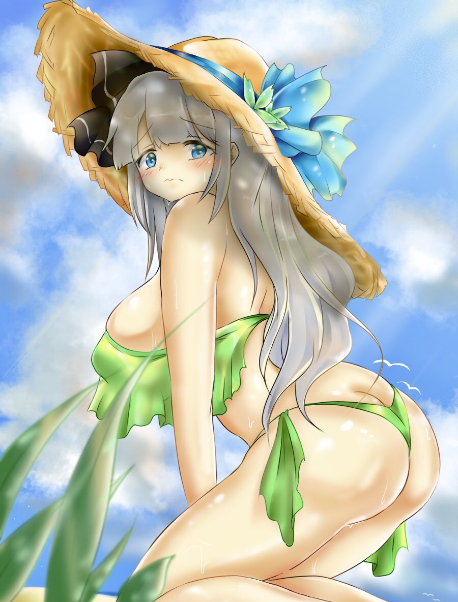 big_breasts bikini female poke200 swimsuit tagme touhou youmu_konpaku