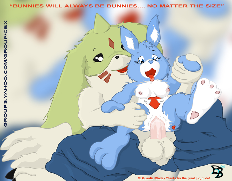 2005 anthro care_bear care_bears cbx crossover digimon earthbone furry gargomon interspecies mammal rabbit size_difference straight swift_heart_rabbit vaginal vaginal_penetration vaginal_sex