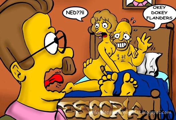 2000 escoria female homer_simpson human male maude_flanders ned_flanders straight the_simpsons