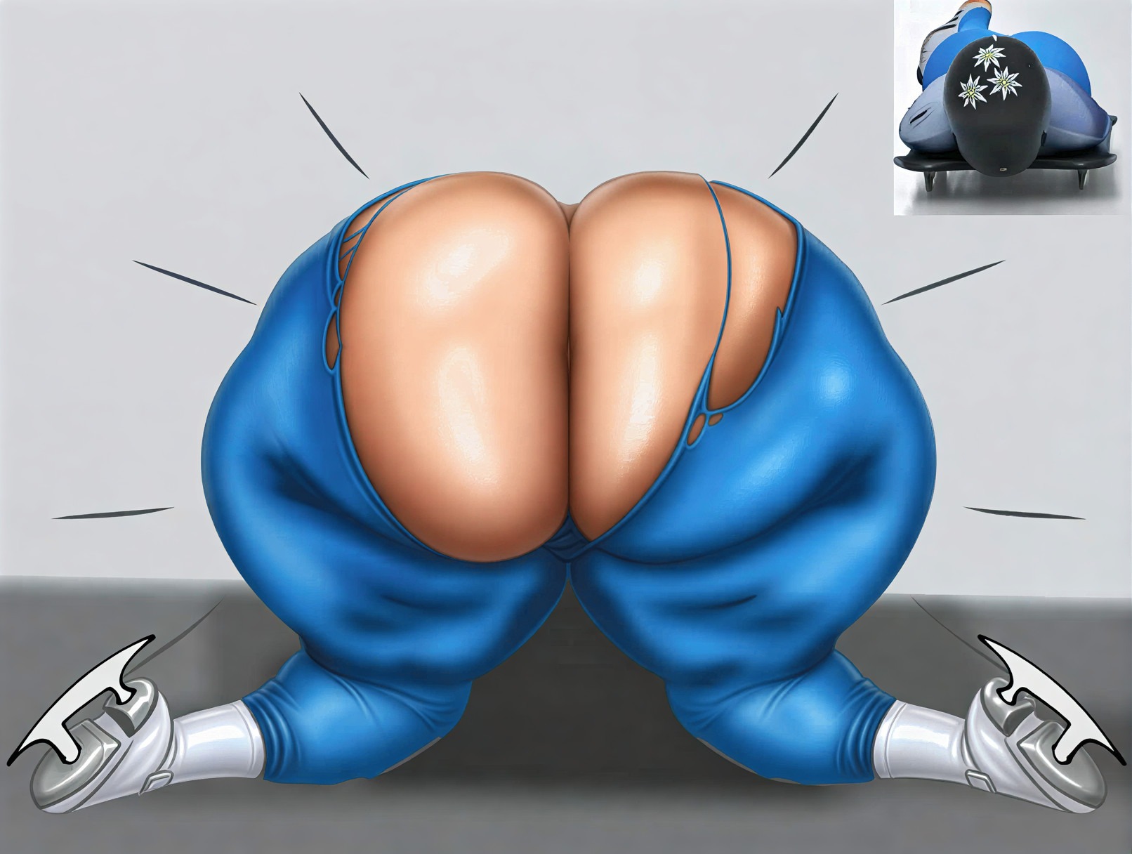 1girls, 1human, 2d, alessia crippa, ass, ass focus, ass up, athletic, athletic female, back view, big ass, bubble ass, bubble butt, busty, butt crack, butt focus, butt up, dat ass, dumptruck ass, enormous ass, exposed ass, fat ass, female, female ass, female ass focus, female butt, female only, giant ass, gigantic ass, ginormous ass, gluteal fold, helmet, huge ass, human, human female, human only, large ass, legs, light skin, light-skinned female, massive ass, noirfantasy3d, plump thighs, real person, rear view, reference image, ripped clothes, ripped clothing, ripped pants, skeleton (sport), skeleton racing, solo, solo female, sport, thick ass, thick thighs, thighs, thunder thighs, torn clothes, torn clothing, viewed from behind, voluptuous, voluptuous female, wardrobe malfunction