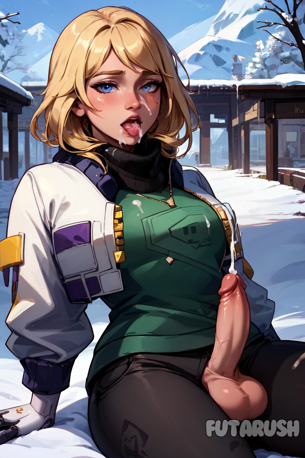 1futa 1futaballs 1futanari 1futas after_fellatio ai_generated artist_name big_cock big_dick big_penis blonde_hair blonde_hair blue_eyes blush breasts cock commission cum cum_on_clothes day deadlock_(valorant) dick dickgirl erect_penis erected_penis erection facial female futa_balls futa_only futa_sans_pussy futanari futanari futarush gloves jacket large_cock large_dick large_penis looking_at_viewer medium_hair naked naked_futa naked_futanari nsfw nude_futa nude_futanari outdoors patreon patreon_username penis riot_games sitting snow solo solo_futa sultryspark testicles uncensored valorant video_game video_games