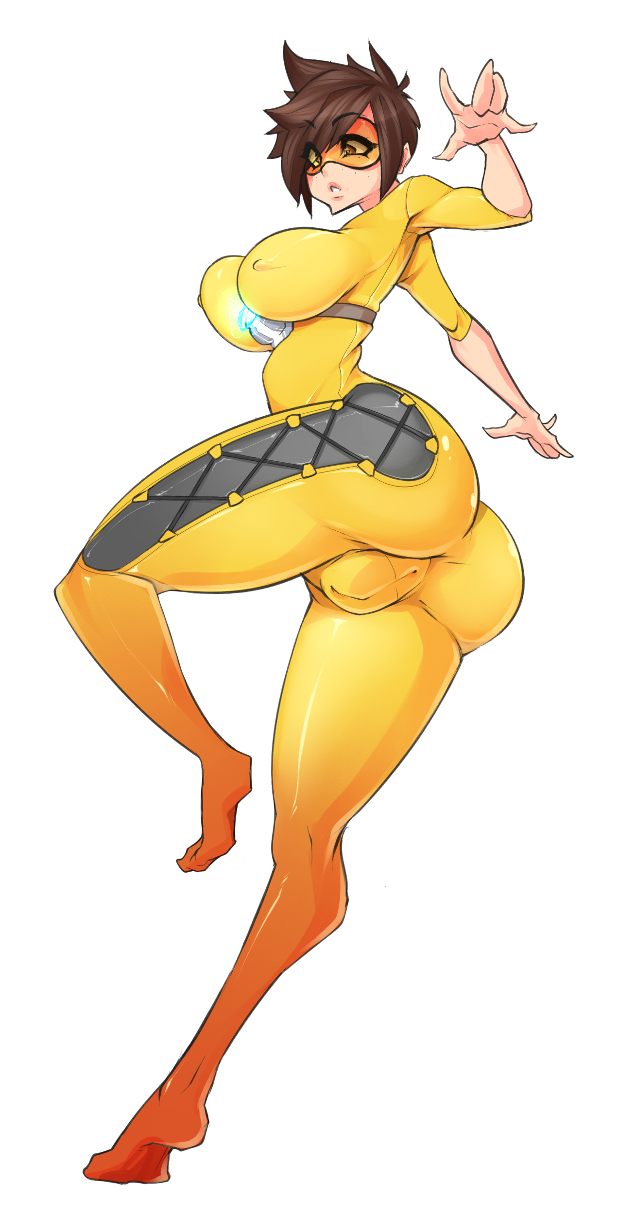 1girls, ass, breasts, cameltoe, cleavage, curvy, ein457, erect nipples, female, huge areolae, huge ass, huge breasts, nipples, overwatch, overwatch 2, overwatch league, puffy nipples, pussy, short hair, thick lips, tracer, voluptuous, wide hips