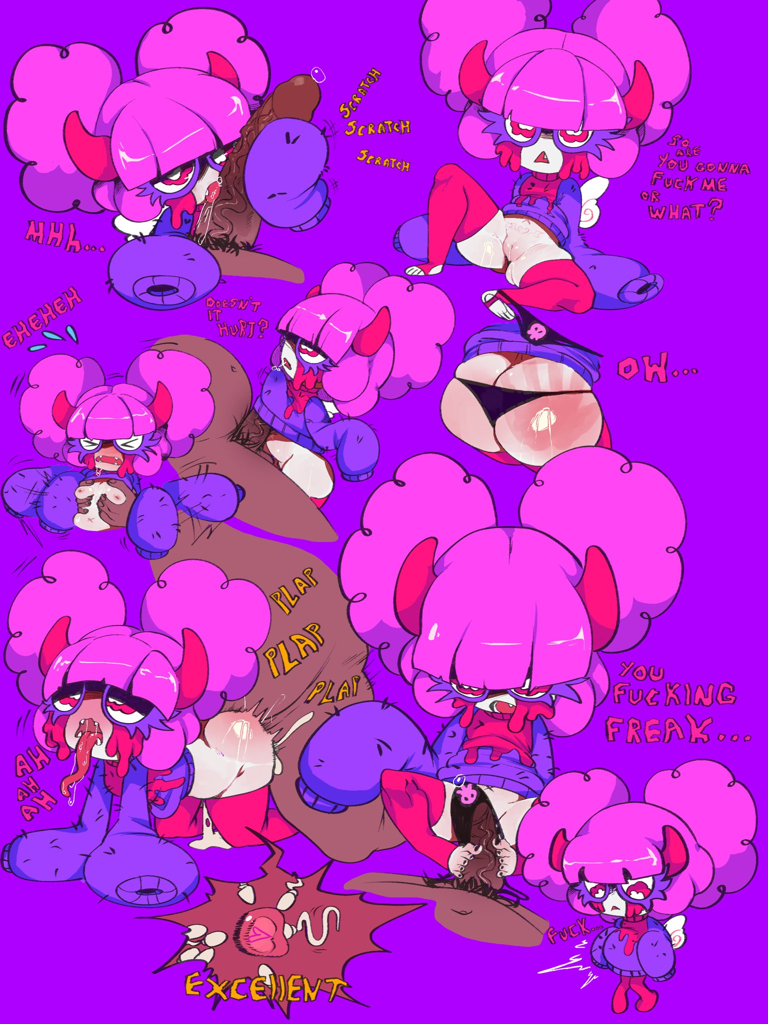 chocovania (character), cum in pussy, cum inside, dark-skinned male, fat male, female, impregnation, male, meweeze, original, original character, penis, pussy, virtual youtuber, youtube