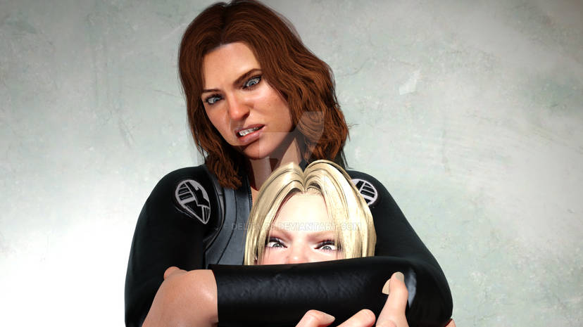 avengers black_widow_(marvel) catfight marvel marvel_comics natasha_romanoff nina_williams tekken tekken_7