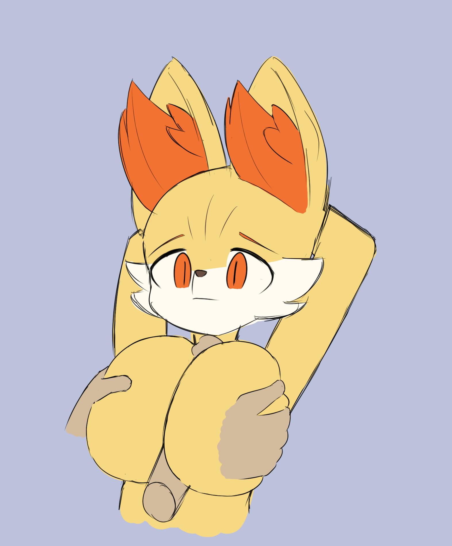 1boy 1girls 2019 anthro anthrofied armpits breasts dark-skinned_male dark_skin duo faceless_male female fennekin flat_colors hand_on_breast highres hsp huge_breasts humanoid_penis inner_ear_fluff large_breasts male male_pov nintendo nude paizuri penis pokémon_(species) pokemon pokemon_(species) pokemon_xy pov simple_background solo_focus straight