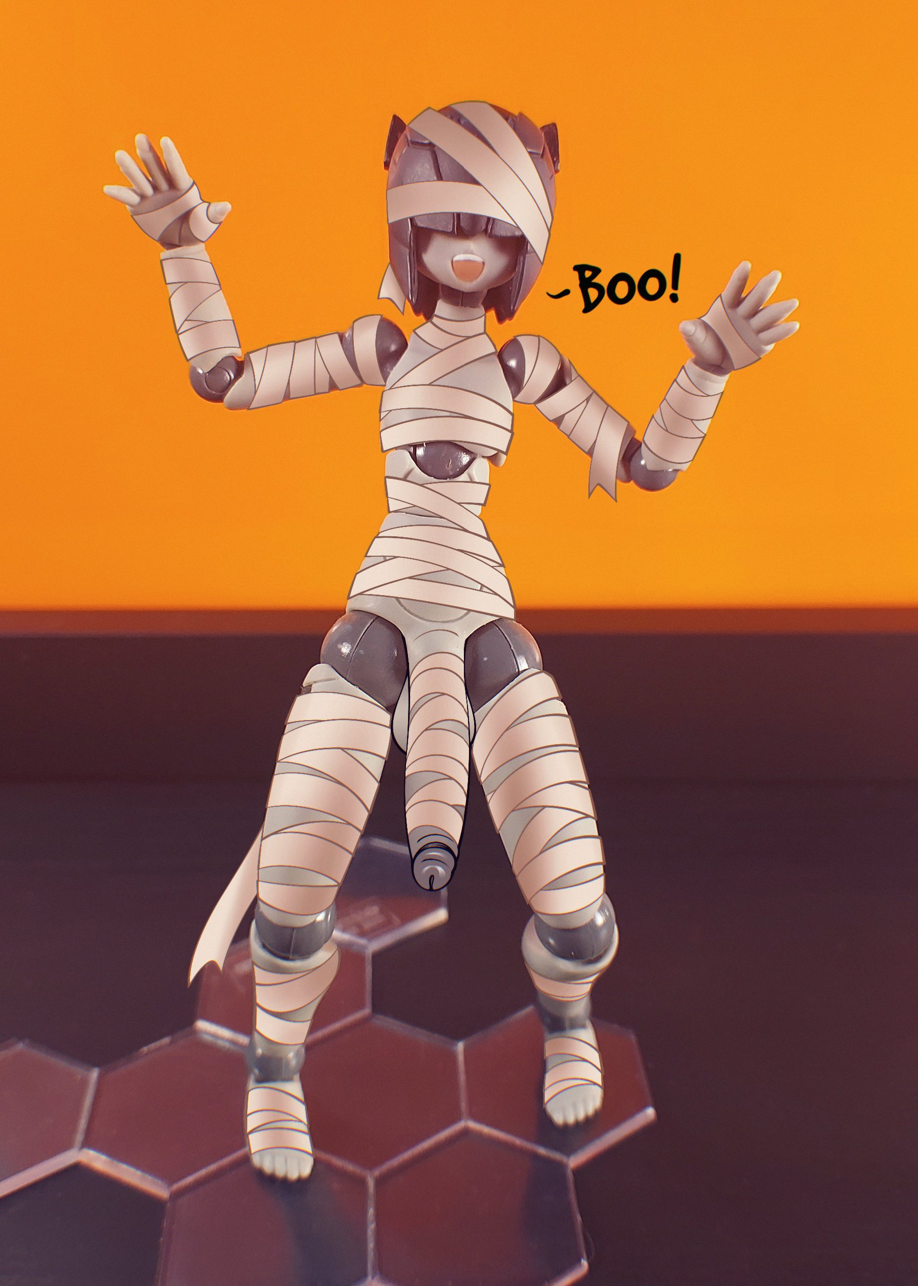 1boy, 2016, abs (material), action figure, android, balls, bro aniki, daibadi, daibadi production, femboy, figure, figure (medium), figurine, halloween, male, male only, otoko no ko, penis, photo (medium), polynian, posable, pvc (material), robot, robot boy, robot neoanthropinae polynian, shamrock (polynian), testicles