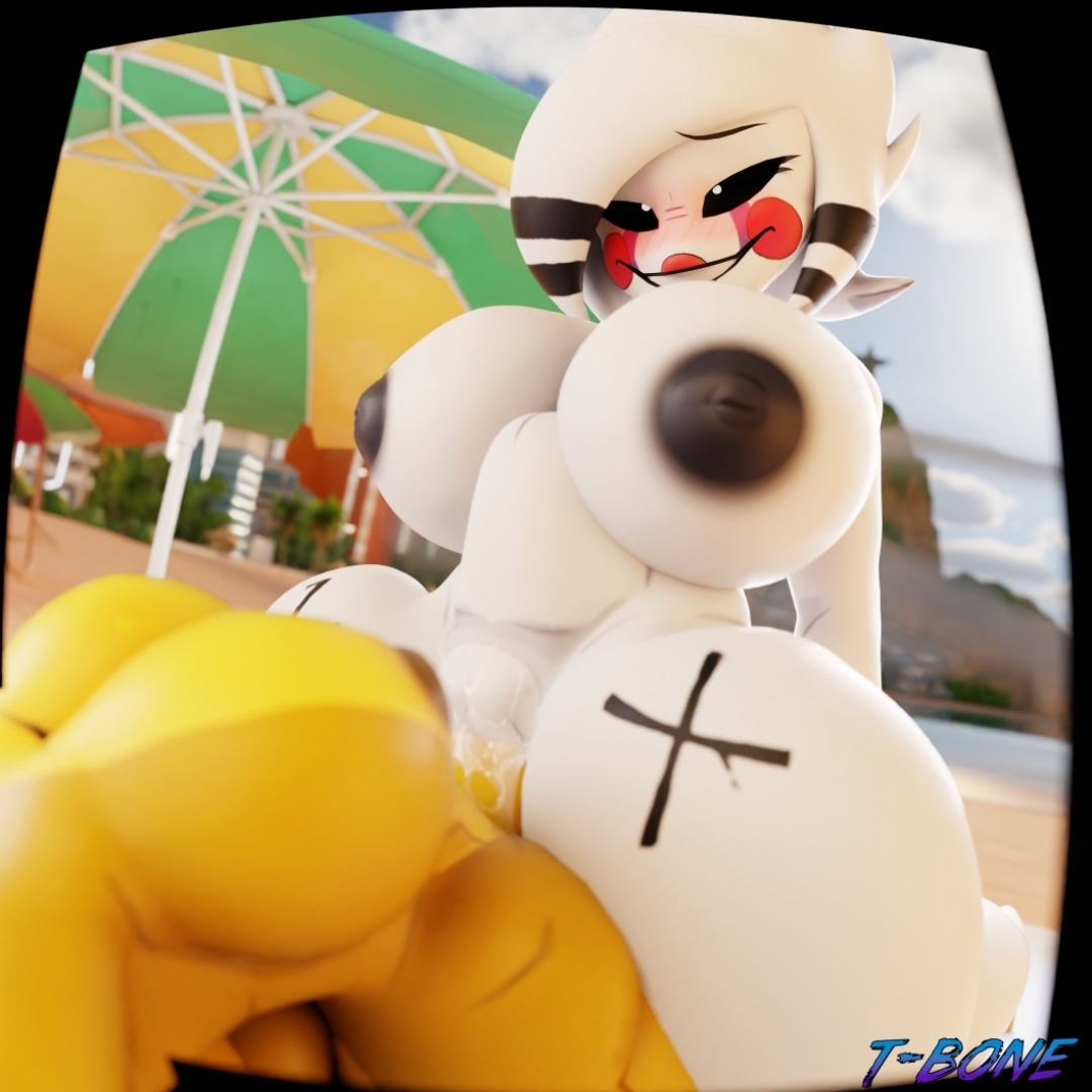 2girls, 3d, 3d (artwork), breasts, cryptiacurves, cum, cum in pussy, cum inside, fazclaire's nightclub, female, five nights at freddy's, fredina's nightclub, futa on female, futanari, golden freddy (fnaf), huge breasts, imminent sex, intersex, marie (cally3d), penetration, puppet (fnaf), puppetxgoldenfreddy, pussy, t-bone589, thick thighs, thighs, type 0, white body, white hair, white skin, yellow fur