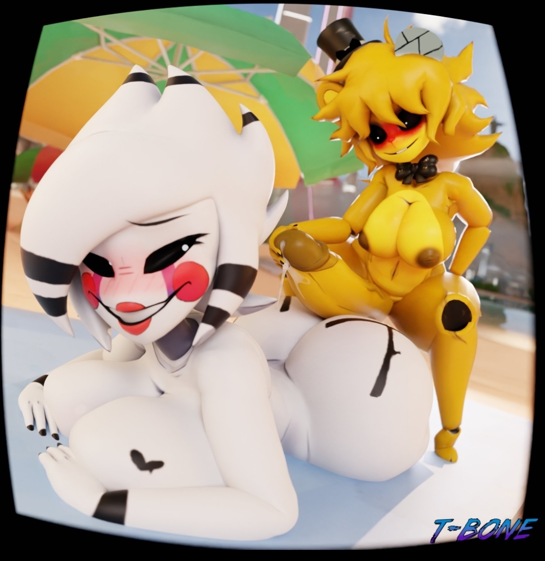 2girls, 3d, about to pound the fuck outta em, anthro, ass, breasts, cryptiacurves, fazclaire's nightclub, female, five nights at freddy's, fredina's nightclub, futa on female, futanari, golden freddy (fnaf), imminent sex, intersex, marie (cally3d), multiple females, multiple girls, puppet (fnaf), puppetxgoldenfreddy, t-bone589, tagme, thick thighs, thighs, type 0, white body, white hair, white skin