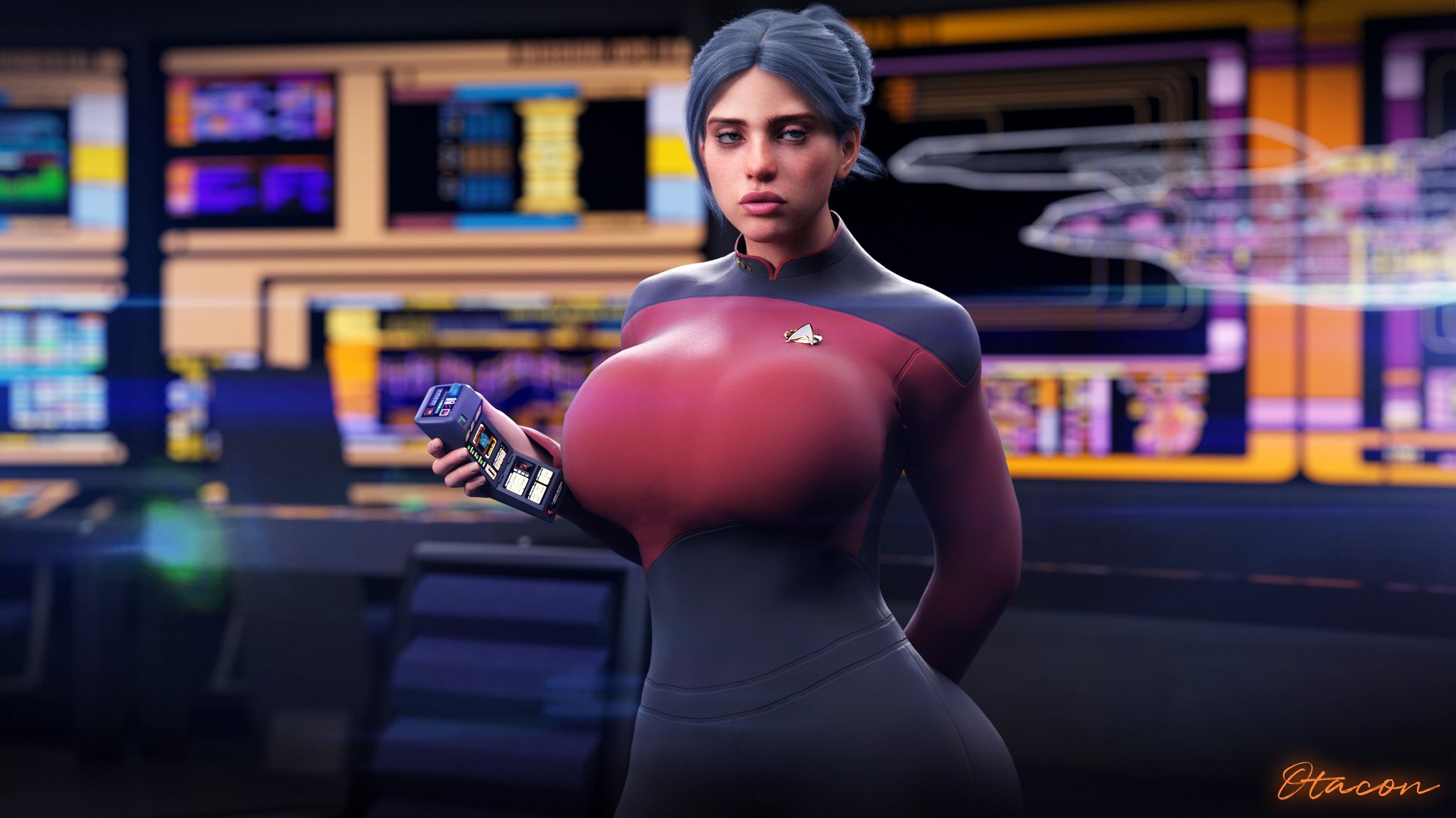 1girls, 3d, alternate ass size, alternate breast size, ass, big ass, big breasts, big thighs, billie eilish, breasts, celebrity, costume, curvaceous, curvy, curvy figure, female, female only, halloween, halloween costume, hips, huge ass, huge breasts, huge thighs, large ass, large breasts, large thighs, light skin, light-skinned female, mature, mature female, otacon212, real person, slim waist, solo, solo female, star trek, starfleet uniform, thick, thick hips, thick legs, thick thighs, thighs, tricorder, voluptuous, waist, white female, wide hips, wide thighs