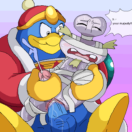 2boys balls cuntboy cuntboy_sans_balls duo duo_focus escargoon herm hermaphrodite intersex king_dedede kirby_(series) male male_focus male_only maleherm multi_genitalia penis pussy tagme