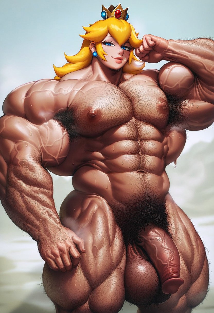 1boy 1futa 1male abs ai_generated ambush_(trap) arm_hair arm_veins armpit_hair barechested big_balls blonde_hair blue_eyes boy breasts chest_hair civitai cloud clouds completely_nude crown earrings feet_out_of_frame flaccid flexing foreskin futa_only futanari genderswap_(ftm) hairy hairy_armpits hairy_arms hairy_balls hairy_chest hairy_legs large_pectorals leg_hair lips long_hair looking_at_viewer male male_only male_tits man_boobs man_nipples manly mario_(series) mario_bros navel navel_hair nintendo nipples nude obliques outdoors outside pectorals penis princess_peach pubic pubic_hair pubic_hair_peek rule_63 sewoh26 shirtless shirtless_male smile solo solo_focus tagme testicles thick_thighs thighs uncensored veins veiny_penis