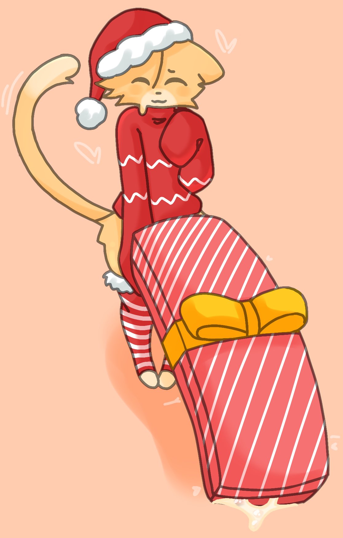 alex (horniicat), cat ears, cat tail, horniicat, hyper penis, male, male only, penis