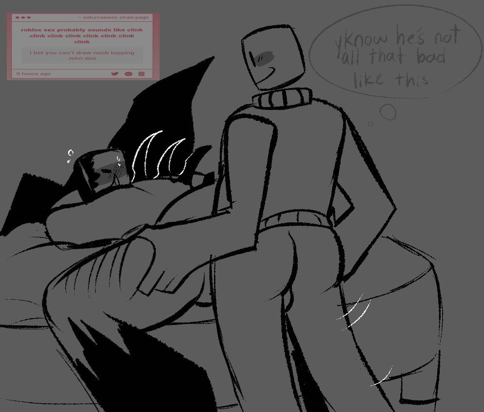 anal anal_sex blush bottomless forsaken_(roblox) gay gay_sex john_doe_(forsaken) john_doe_(roblox) noob_(forsaken) noob_(roblox) request roblox roblox_game robloxian saturnsexiez strawpage_request sweat tagme thigh_grab thought_bubble yaoi
