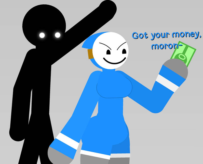 Shy Gal (Stick Nodes) Rule 34 Image