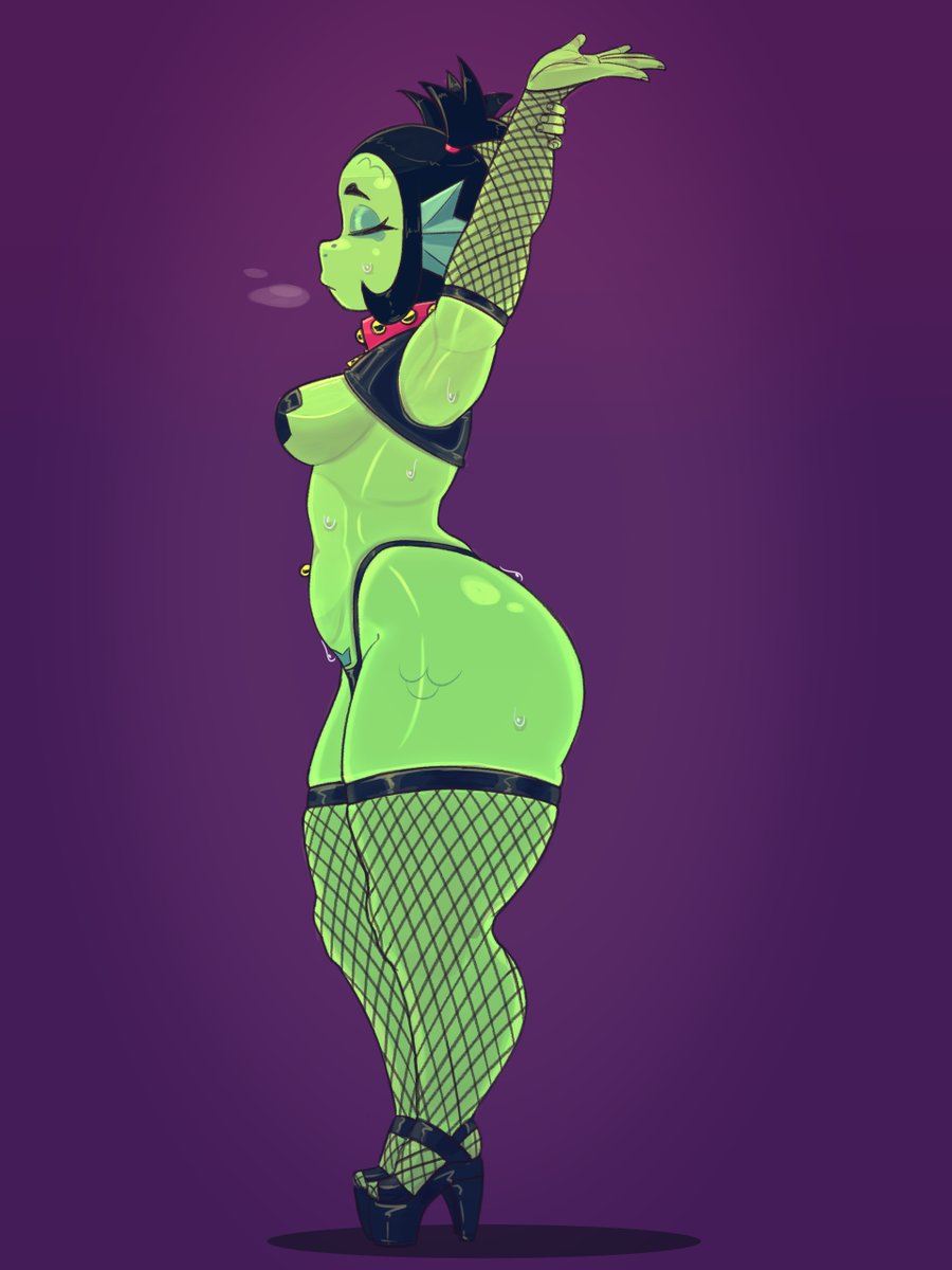 armpits, arms up, ass, big ass, black hair, brawl stars, chocker, closed eyes, collar, fat ass, female, fins, fish, fishnets, gills, green skin, jams draws, pasties, sweat, sweatdrop, sweating, sweaty, tagme, thick thighs, thighhighs, thighs, twintails, willow (brawl stars)