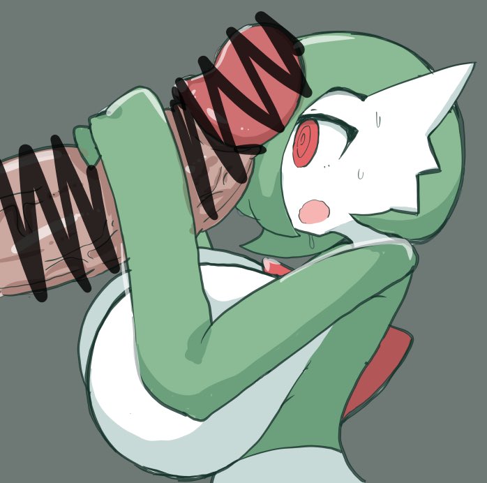 1boy 1girls big_breasts big_penis censor_bar censored drooling female gardevoir green_hair green_skin grey_background hair_over_one_eye handjob holding huge_breasts huge_penis human humanoid hyper hyper_penis interspecies larger_male male male_human/female_humanoid male_human/female_pokemon nintendo open_mouth penis penis_awe petronoise pokemon pokemon_(species) pokemon_rse red_eyes saliva short_hair sideboob size_difference sketch smaller_female source_request straight sweat two-handed_handjob veins veiny_penis white_skin