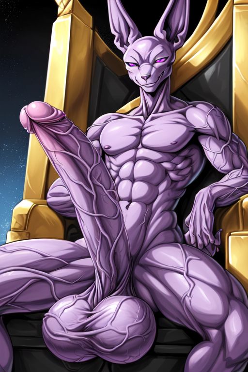 abs ai_generated anthro balls beerus big_balls big_penis cat_humanoid cock cocky69 dragon_ball_super erect_penis erection excessive_size god_of_destruction hard_cock hyper_penis long_penis male_only muscles muscular muscular_anthro muscular_male pecs pectorals penis purple_skin son testicles throne veins veiny veiny_arms veiny_legs veiny_penis veiny_testicles