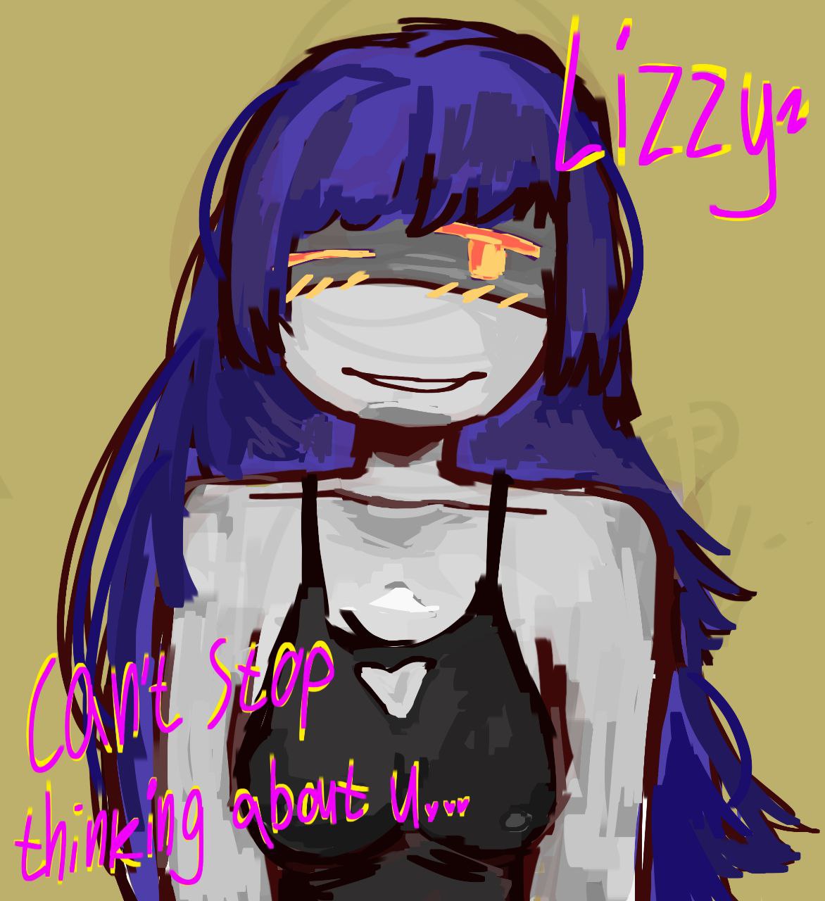 2girls aesthetic_wall_(artist) blush doll_(murder_drones) female female_only glitch_productions lizzy_(murder_drones) multiple_girls murder_drones robot robot_girl smile text violet_hair visible_nipples worker_drone yellow_eyes