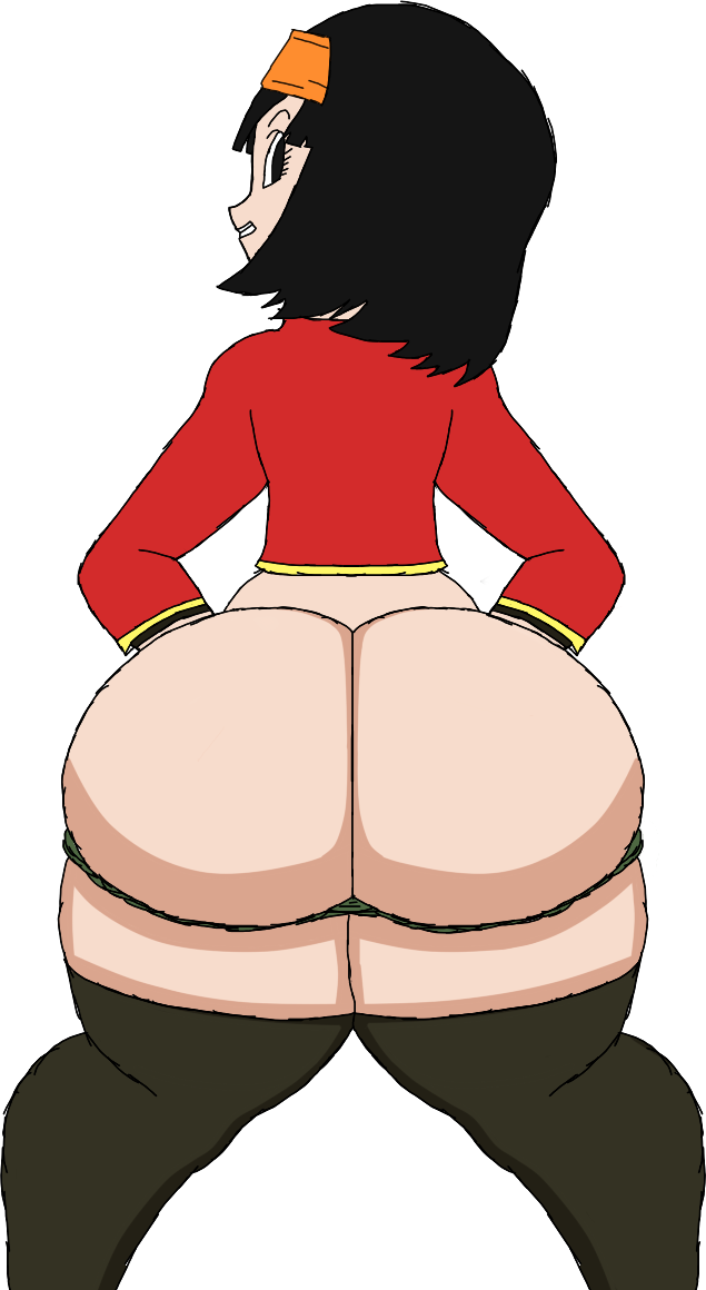 aged_up ass black_hair bottom_heavy dragon_ball dragon_ball_heroes female female_only hips_wider_than_shoulders huge_ass human human_only looking_at_viewer looking_back orange_headband orange_headwear pan_(dragon_ball) pants_down red_jacket saiyashota short_hair smaller_female smiling tagme thick_thighs thighhighs thighs wide_hips xeno_pan