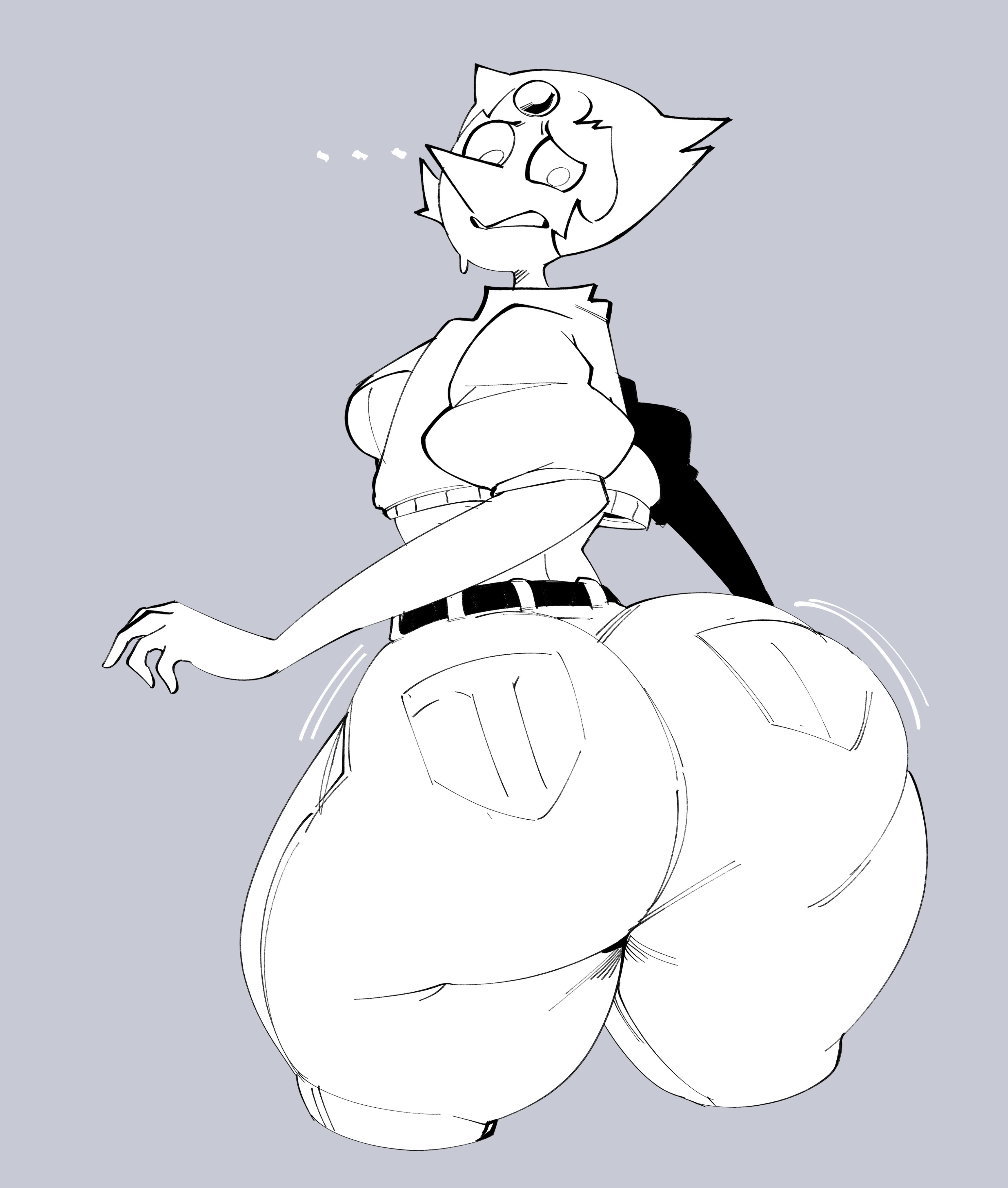 1girls, ass, ass bigger than head, behemaid, big ass, big butt, bottom heavy, bubble ass, bubble butt, cartoon network, denim, fat ass, fat butt, female, female only, gem (species), huge ass, huge butt, jeans, large ass, large butt, looking back, milf, pearl (steven universe), solo, steven universe, thick ass, thick thighs, wide hips, yeehawt0wn