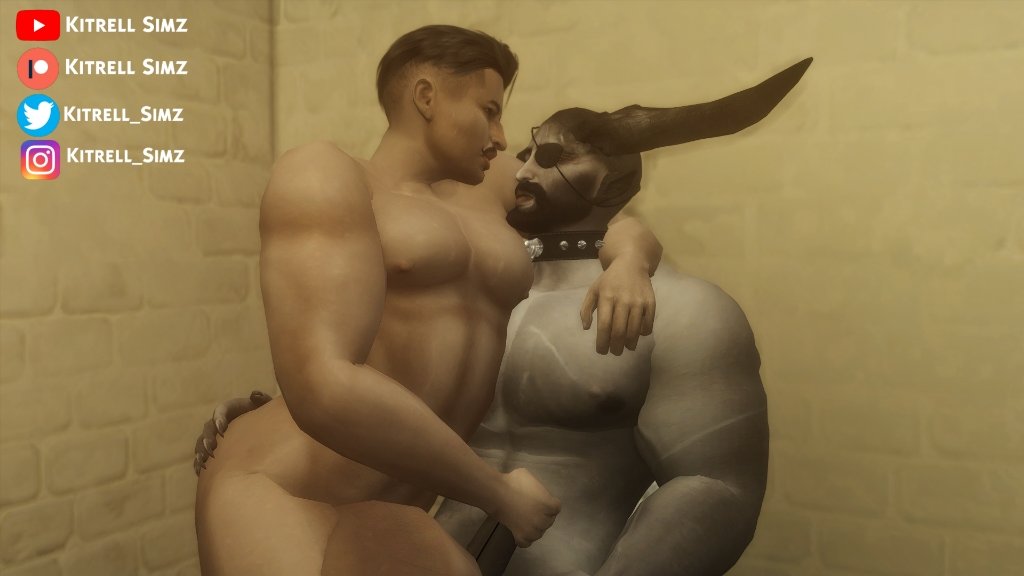 2boys 3d 3d_model abs anthro artist_name artist_website bara beard biceps big_penis black_hair canon_couple collar completely_nude couple dark_hair dorian_pavus dragon_age dragon_age_inquisition duo eyepatch eyewear facial_hair gay gay_male gay_sex grabbing_penis grey_body grey_skin handjob horn horns human iron_bull jerking jerking_off kitrell_simz light-skinned_male light_skin looking_at_another looking_at_partner mage male male/male male_only masturbation moustache muscles muscular muscular_male naked naked_male nipples nude nude_male pansexual_male pecs penis penis_grab pointy_ears qunari sex sitting sitting_on_lap sitting_on_person spiked_collar video_games yaoi