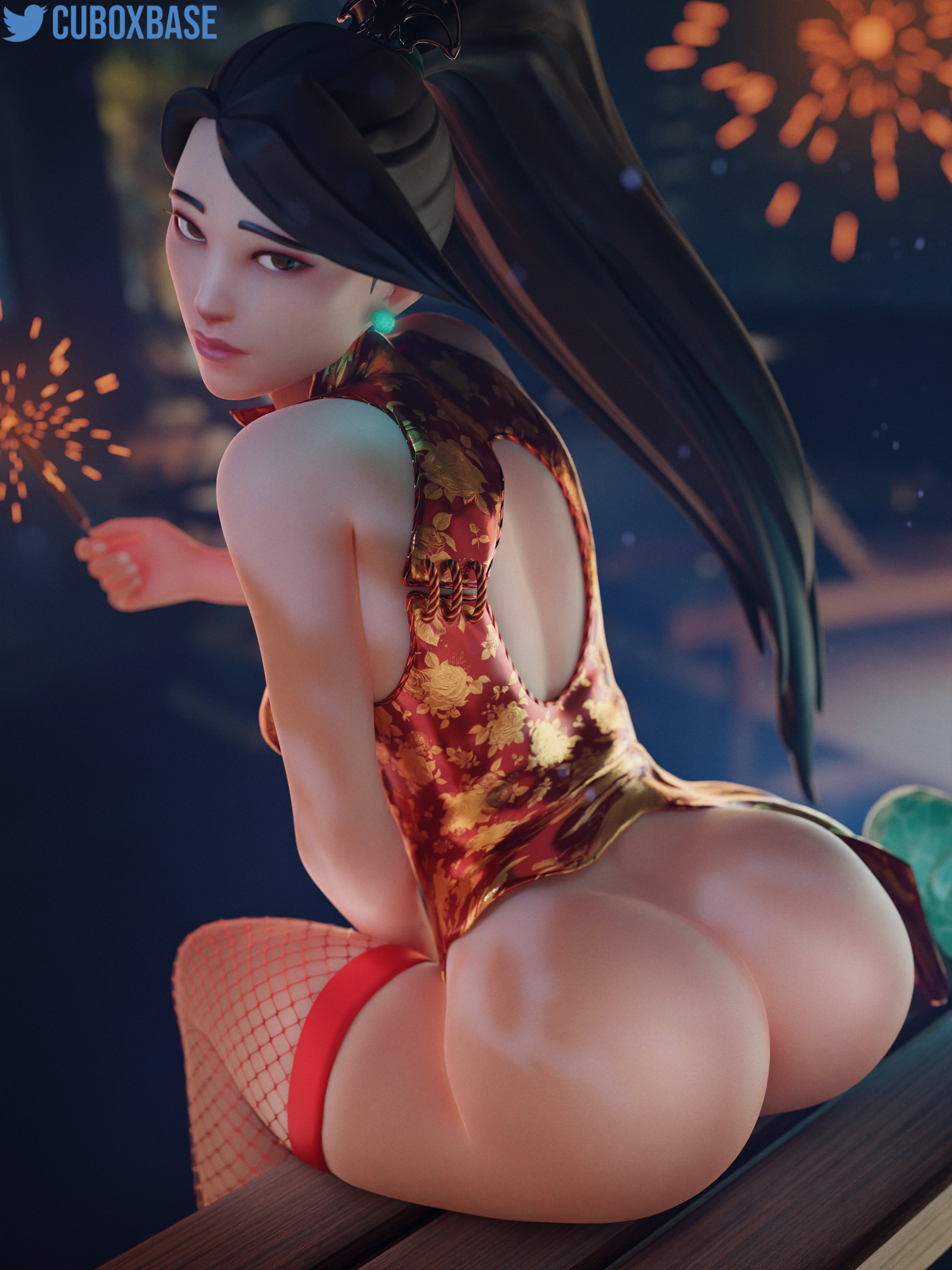 chinese clothes, cuboxbase, female, highres, riot games, sage (valorant), valorant